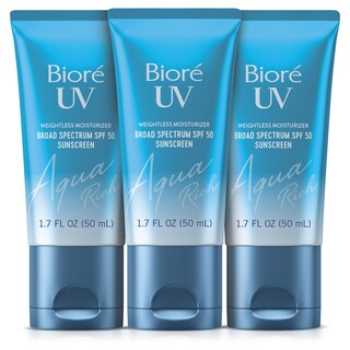 Foto 1 | Protector Solar Bioré Uv Aqua Rich Spf 50 Pa++++ 50 Ml, Paquete De 3 - Venta Internacional.