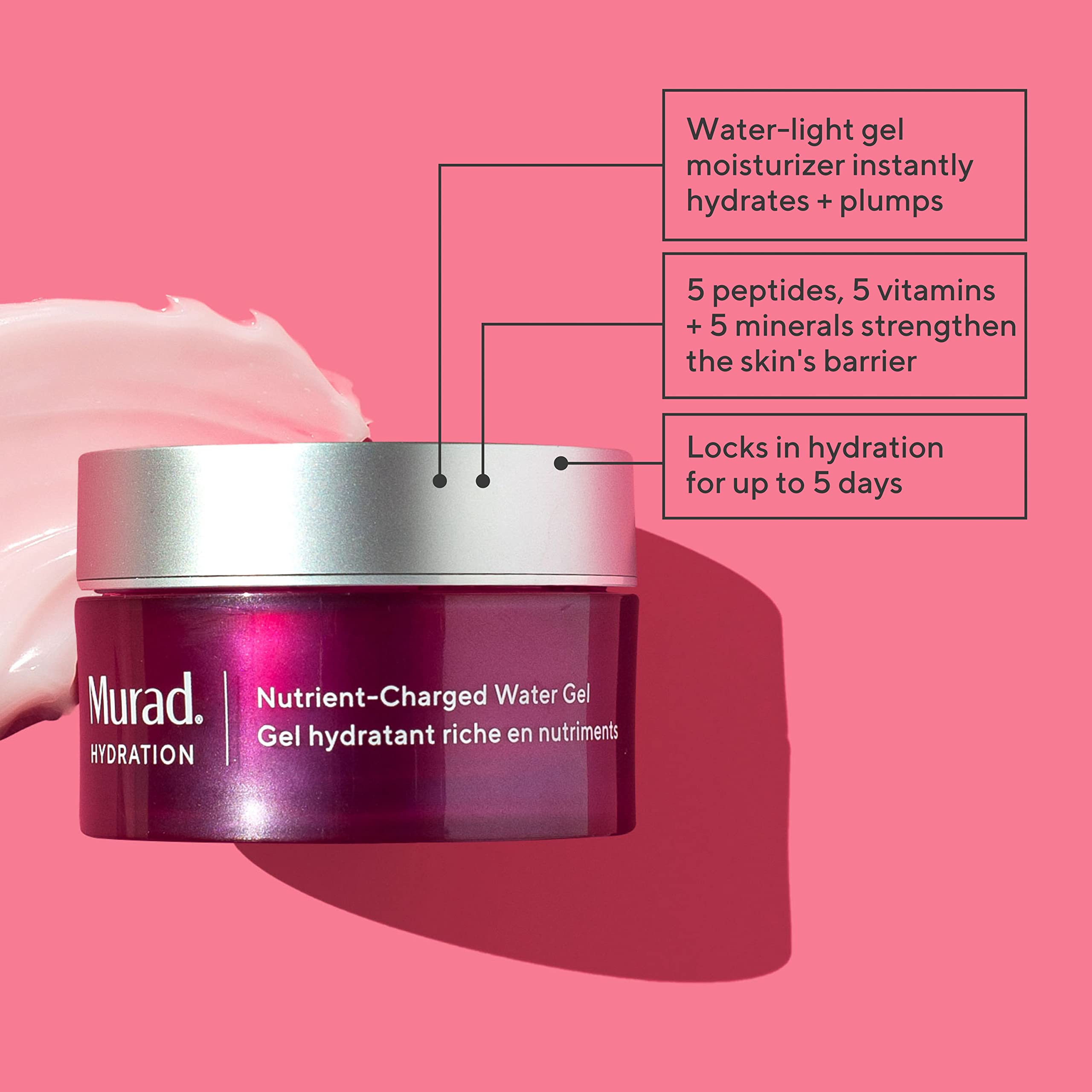 Foto 2 | Hidratante Murad, Gel De Agua Cargado De Nutrientes, 50 Ml - Venta Internacional.