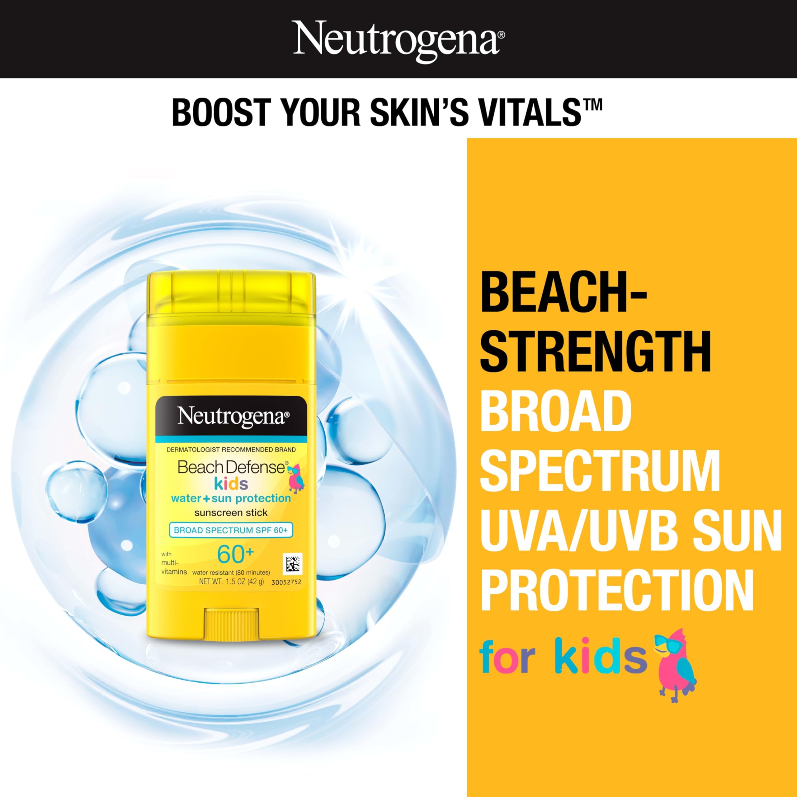 Foto 3 pulgar | Protector Solar En Barra Neutrogena Beach Defense Kids Spf 60+, 45 Ml, Paquete De 2 - Venta Internacional.
