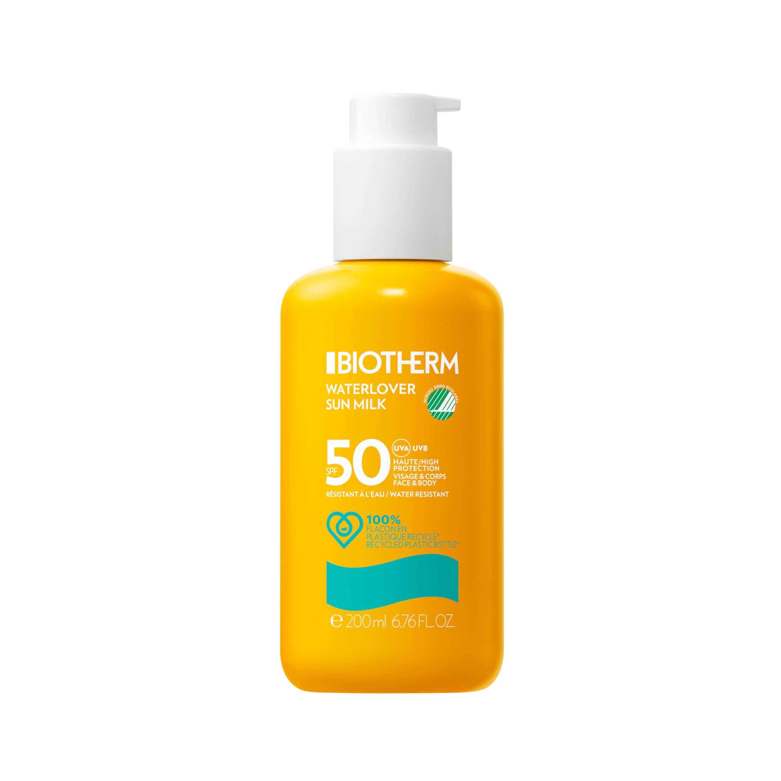 Leche Solar Biotherm Waterlover Spf 50 200 Ml - Venta Internacional.