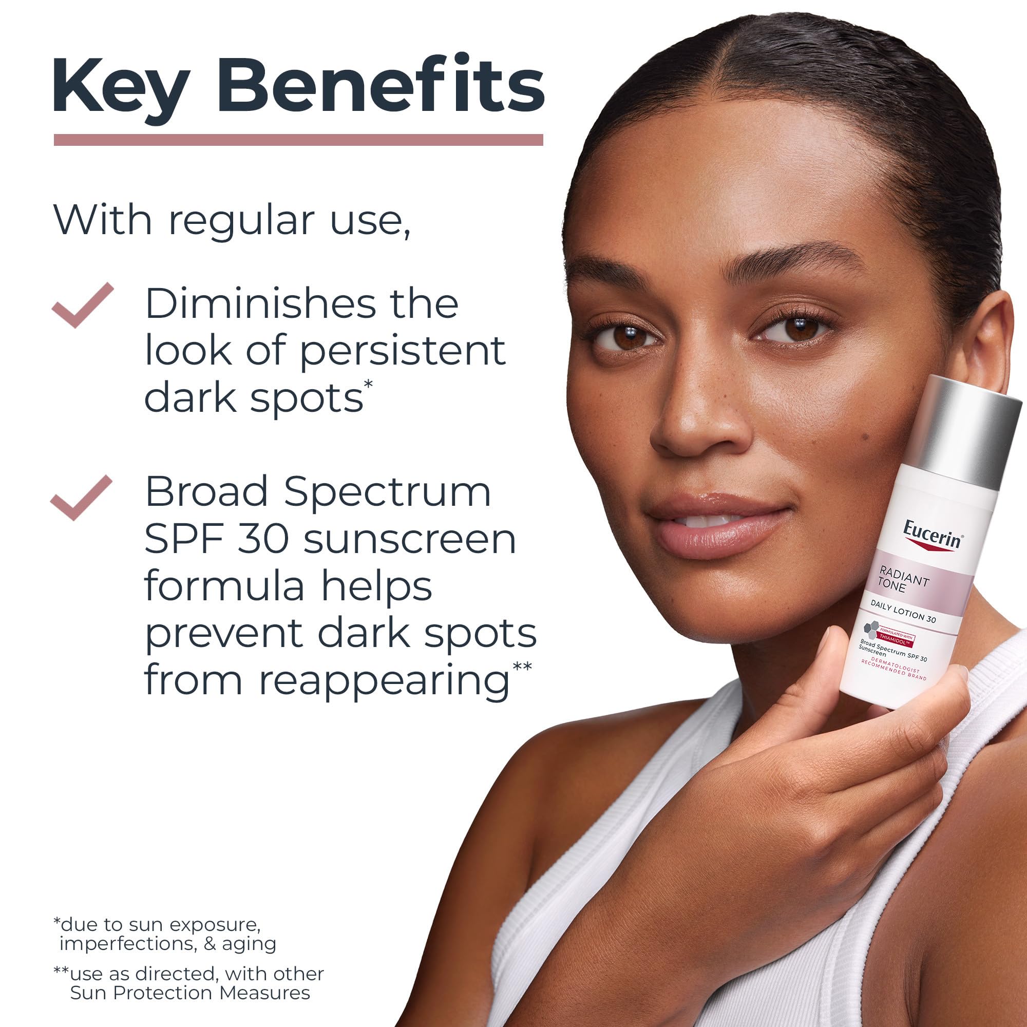 Foto 3 pulgar | Loción Facial Eucerin Radiant Tone Spf 30 Con Protección Solar 50 Ml - Venta Internacional.
