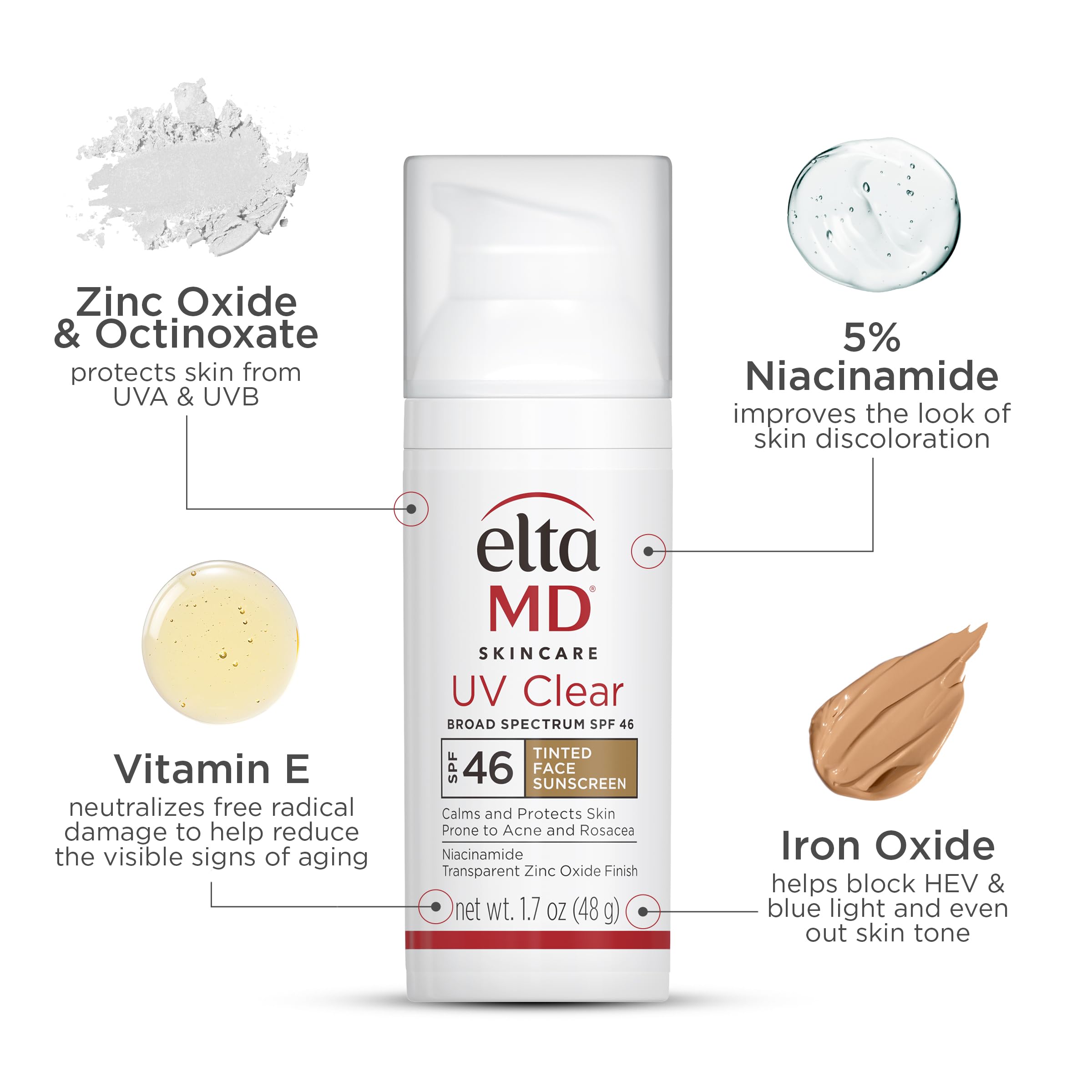 Foto 3 pulgar | Protector Solar Eltamd Uv, Transparente, Teñido Profundo, Spf 46, 50 Ml - Venta Internacional.