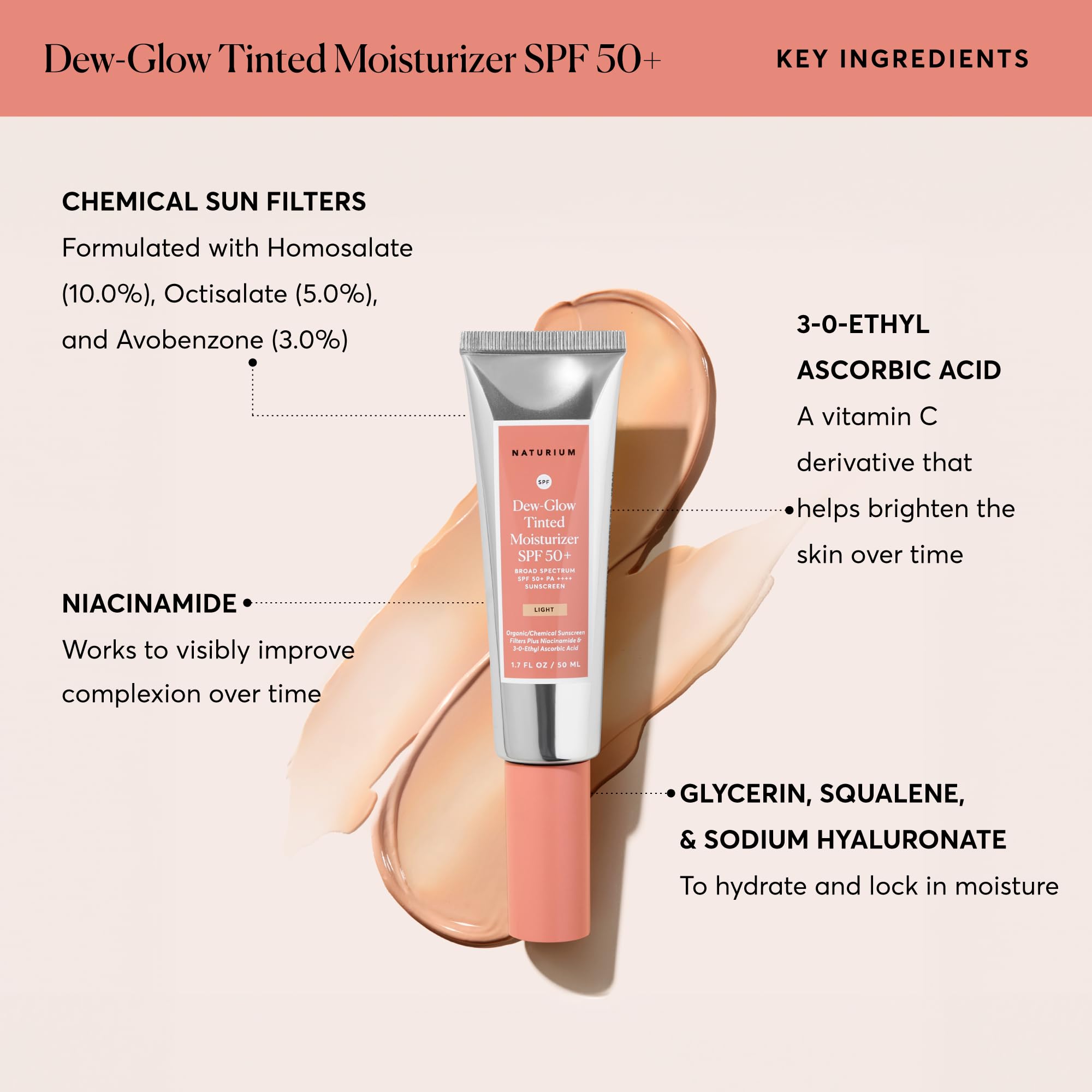 Foto 6 | Protector Solar Hidratante Naturium Dew-glow Spf 50+ 50 Ml - Venta Internacional.