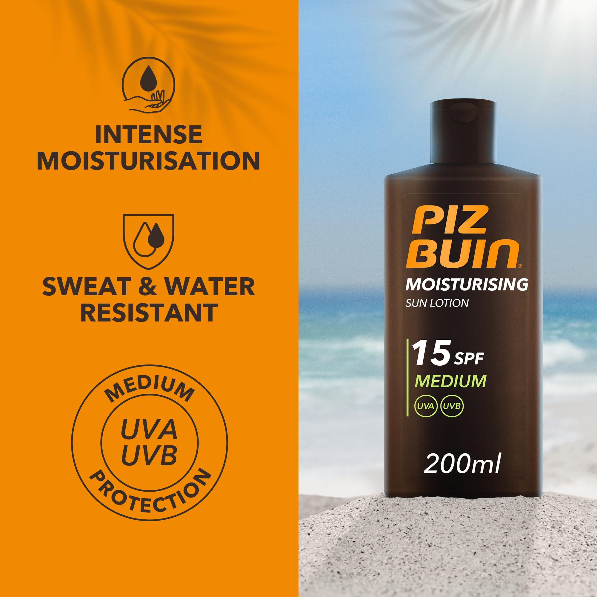 Foto 3 pulgar | Loción Solar Hidratante Piz Buin Spf15 200 Ml - Venta Internacional.