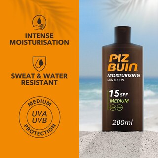 Foto 2 | Loción Solar Hidratante Piz Buin Spf15 200 Ml - Venta Internacional.