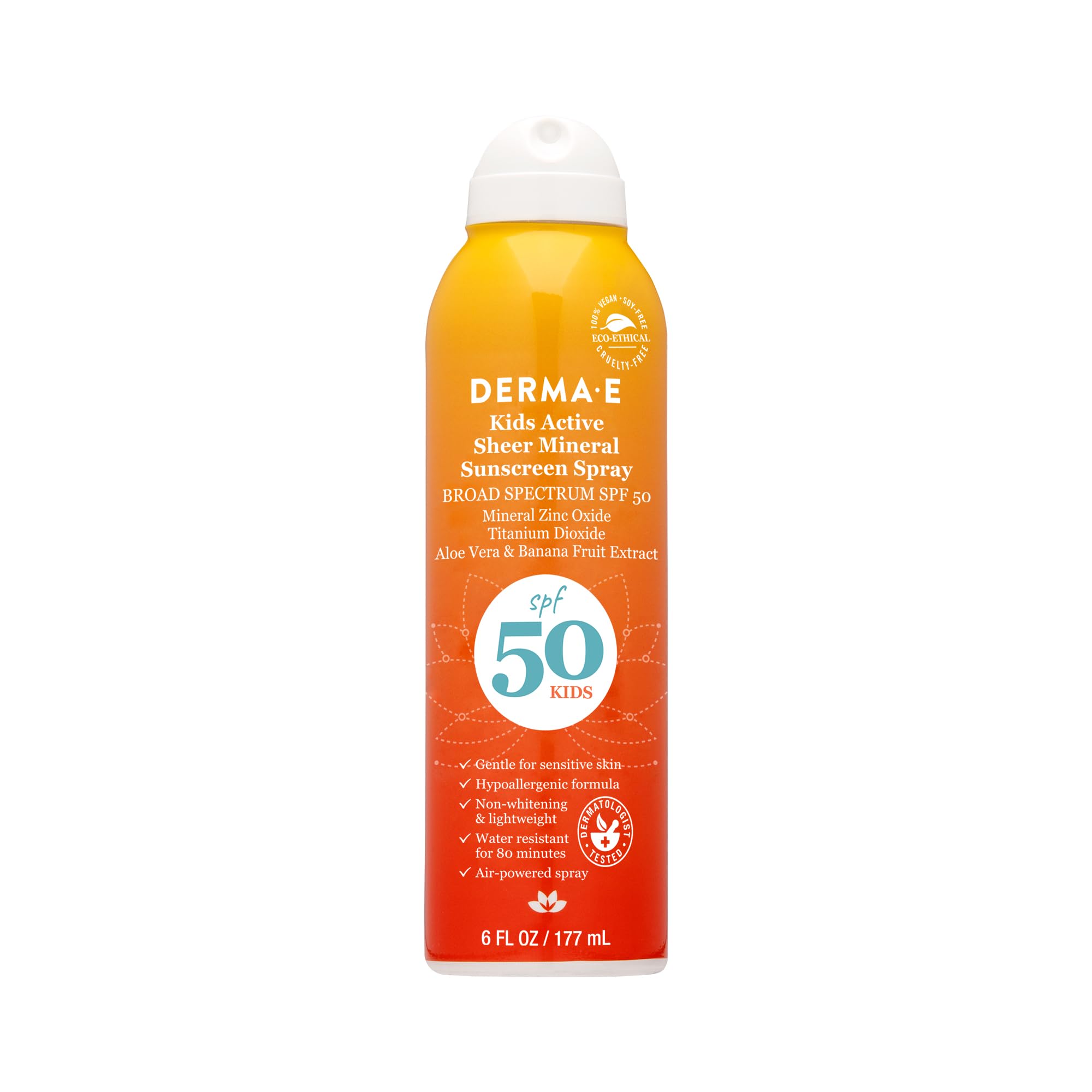 Foto 2 pulgar | Protector Solar Derma E Kids Active Sheer Mineral Spf 50 177 Ml - Venta Internacional.