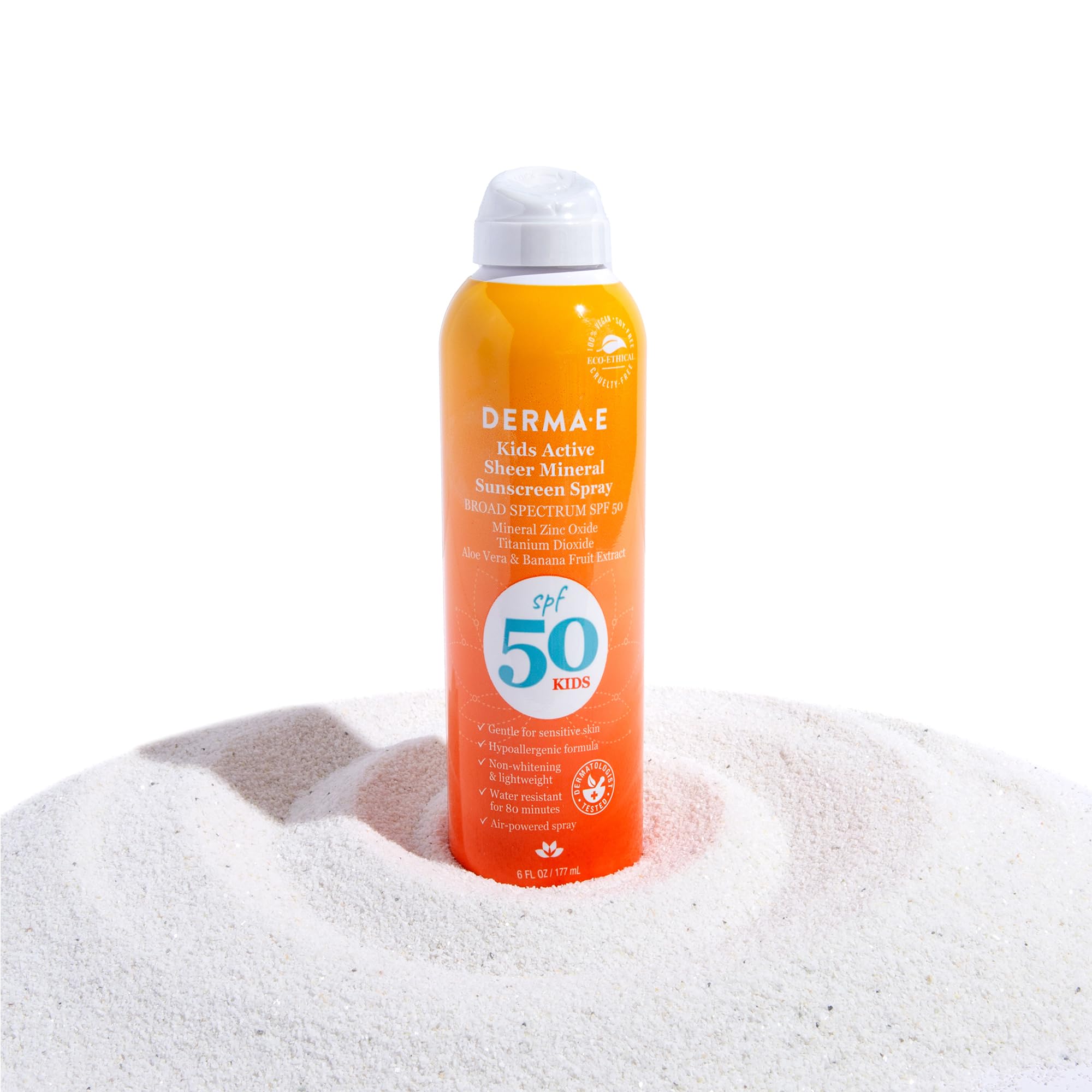 Foto 6 pulgar | Protector Solar Derma E Kids Active Sheer Mineral Spf 50 177 Ml - Venta Internacional.