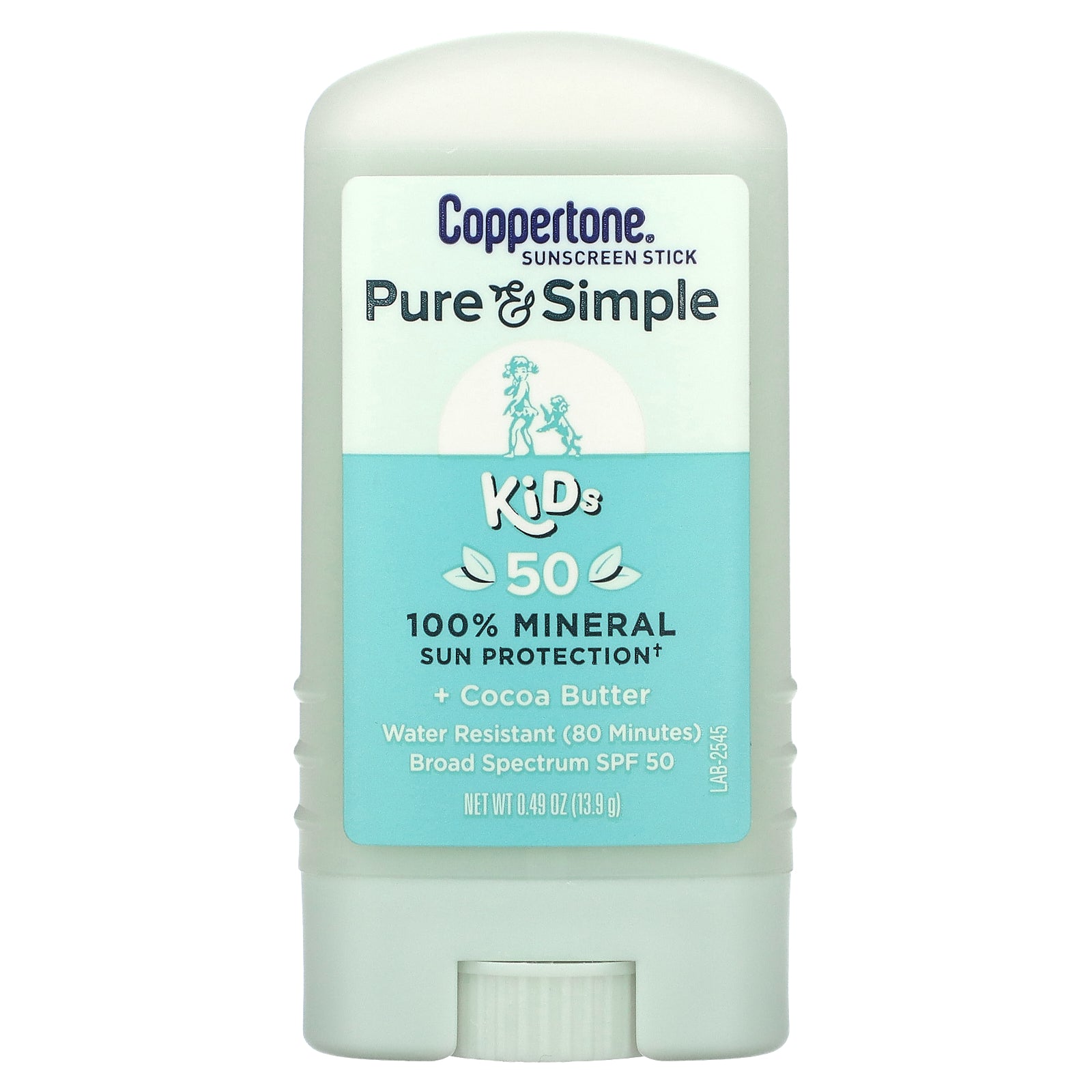 Protector Solar En Barra Coppertone Pure & Simple Kids Spf 50 - Venta Internacional.