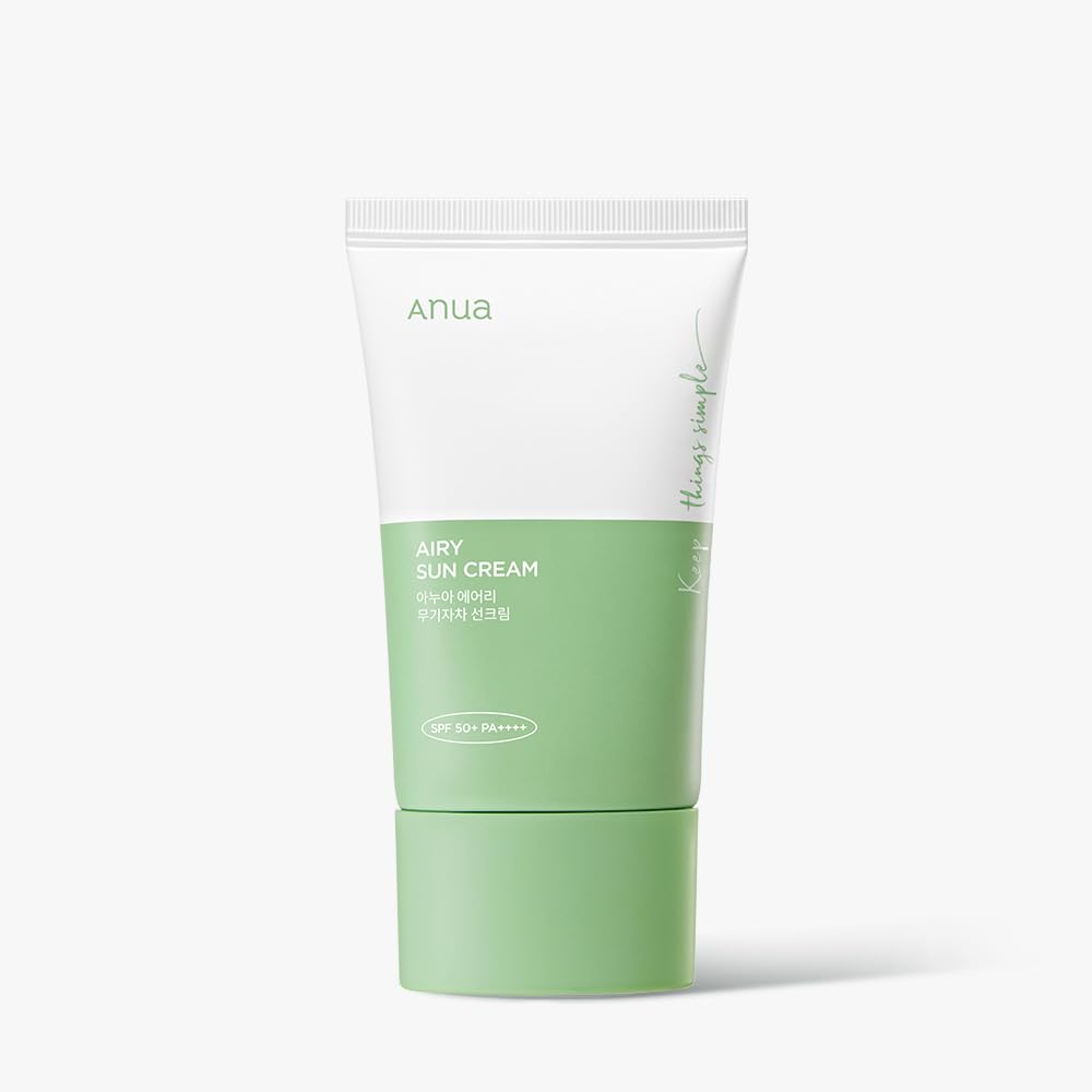 Crema Solar Anua Airy Spf 50+ Pa++++ 50 Ml - Venta Internacional.