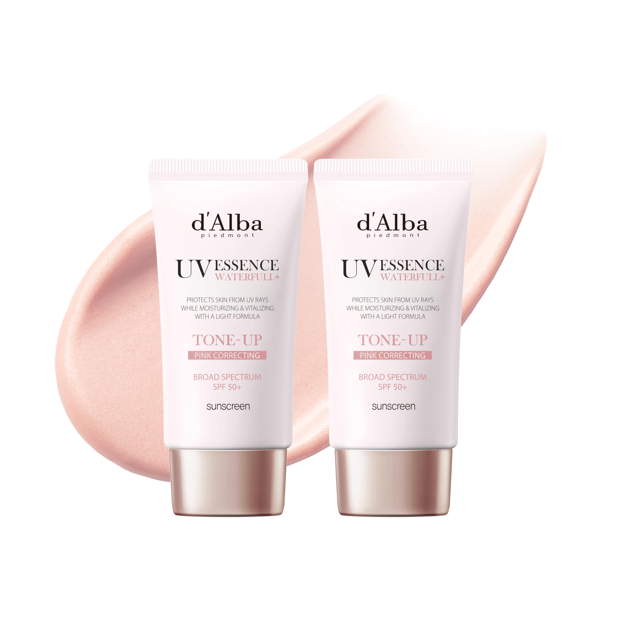 [protector Solar] D'alba Piedmont Waterfull Tone-up Spf 50+ 50 Ml X2 - Venta Internacional.