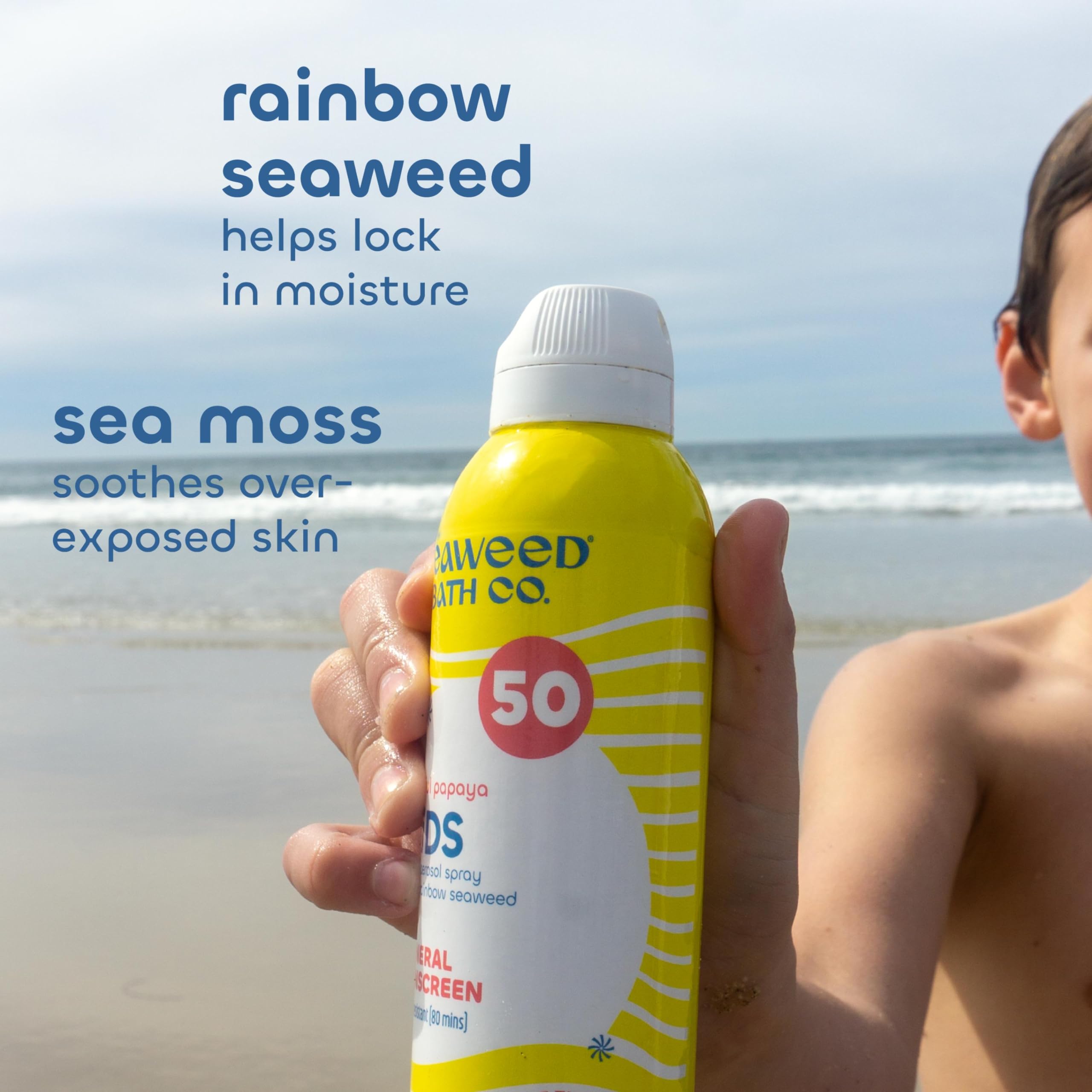 Foto 7 pulgar | Spray De Protección Solar Seaweed Bath Co. Kid's On The Move Spf 50 - Venta Internacional.