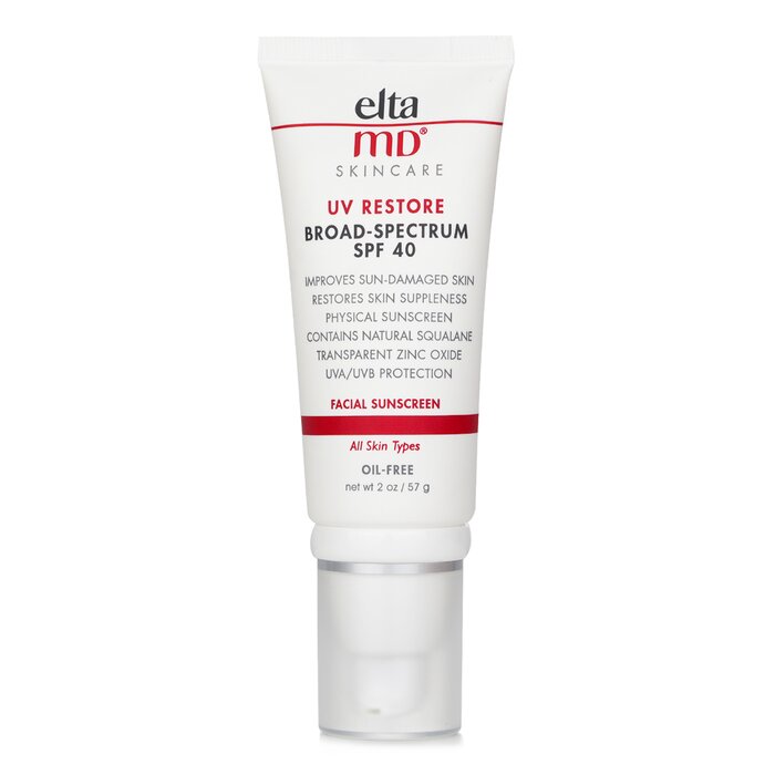 Protector Solar Eltamd Uv Restore Physical Facial Spf 40 100 Ml - 75 G - Venta Internacional.