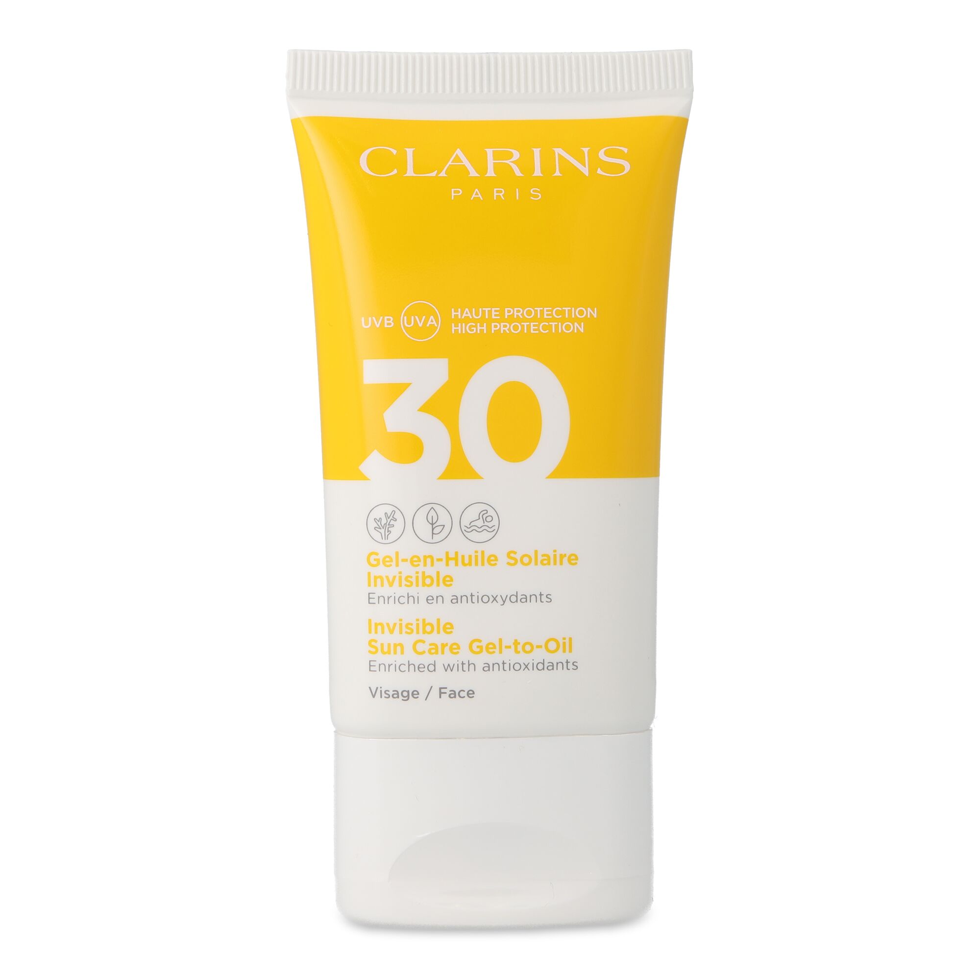 Foto 3 pulgar | Protector Solar Clarins Gel Aceite Invisible Rostro Uva/uvb 30