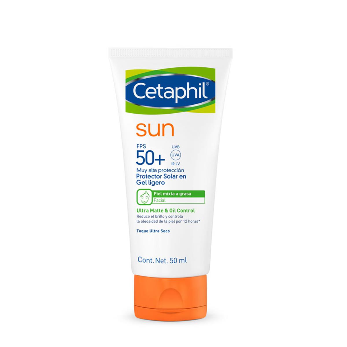 Foto 2 pulgar | Protector Solar Cetaphil Sun fps 50+ Sin Color 50 ml