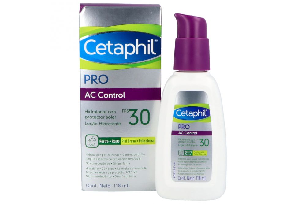 Foto 2 pulgar | Hidratante Cetaphil Derma Pro Ac Control Fps30+ 118 ml