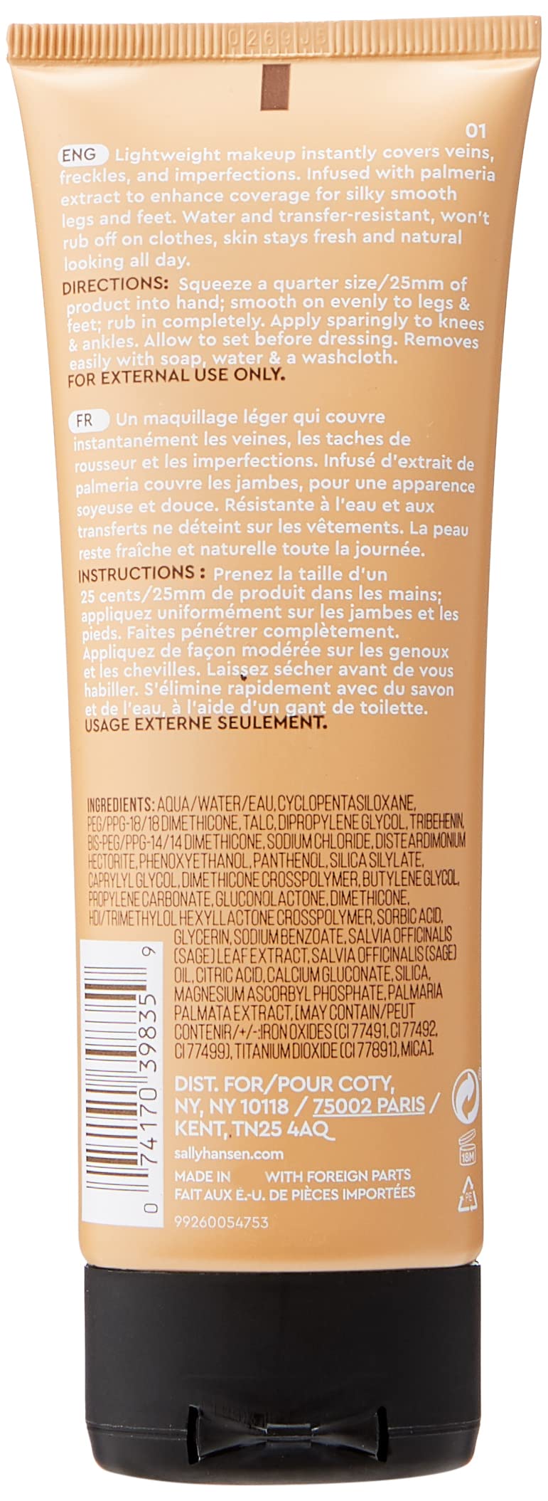 Foto 2 | Maquillaje De Piernas Sally Hansen Airbrush Legs Light 120 Ml - Venta Internacional.