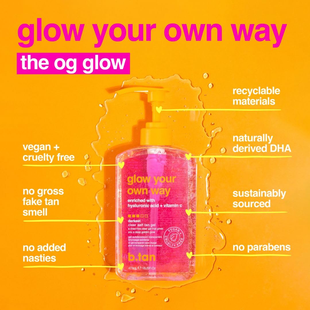 Foto 4 pulgar | Gel Autobronceador B.tan Best Clear Glow Your Own Way 480 ml - Venta Internacional