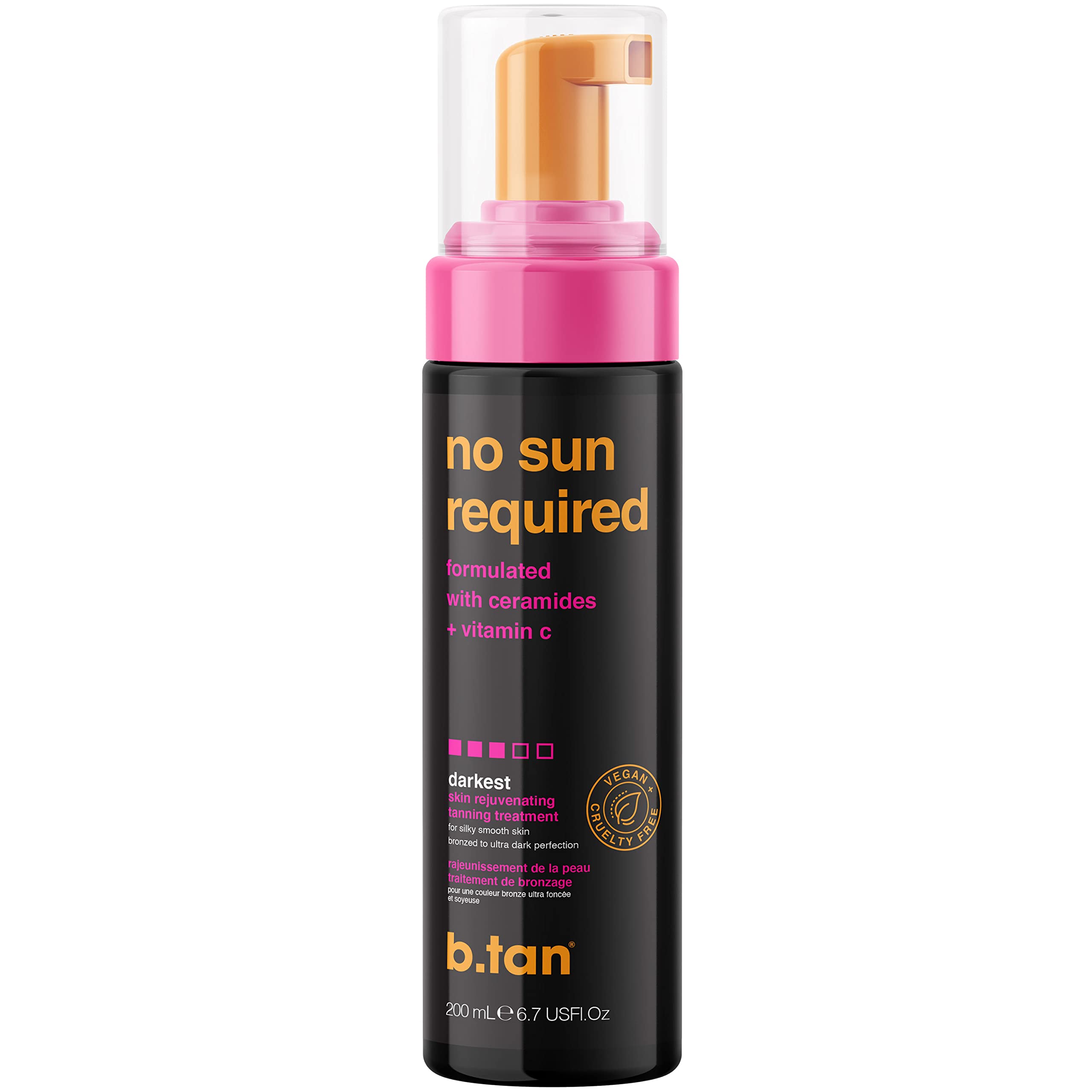 Foto 2 pulgar | Mousse Autobronceadora B.tan Dark 200 ml con Ceramidas y Vitamina C - Venta Internacional