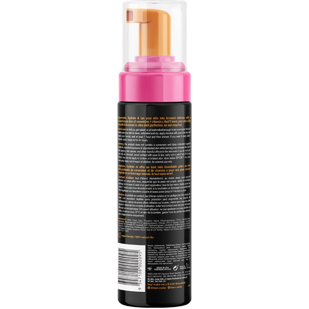 Foto 3 pulgar | Mousse Autobronceadora B.tan Dark 200 ml con Ceramidas y Vitamina C - Venta Internacional