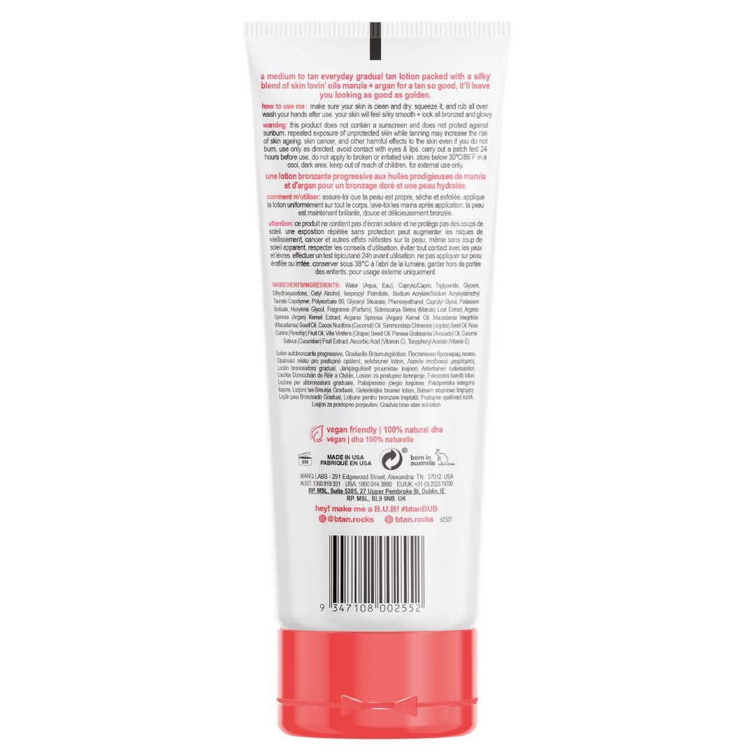 Foto 2 | Loción Autobronceadora Gradual B.tan Just Shut Up 236 Ml - Venta Internacional.