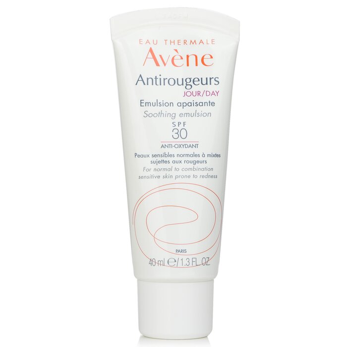 Emulsión Avene Antirougeurs Day Spf 30 Para Uso Normal O En Combinación - Venta Internacional.