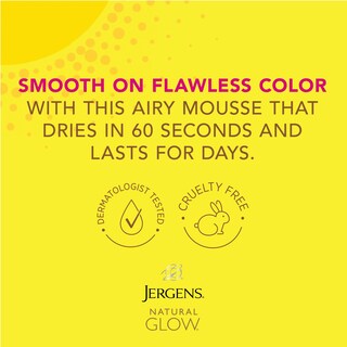 Foto 4 | Mousse Instantánea Self Tanner Jergens Natural Glow, 177 Ml (x2) - Venta Internacional.