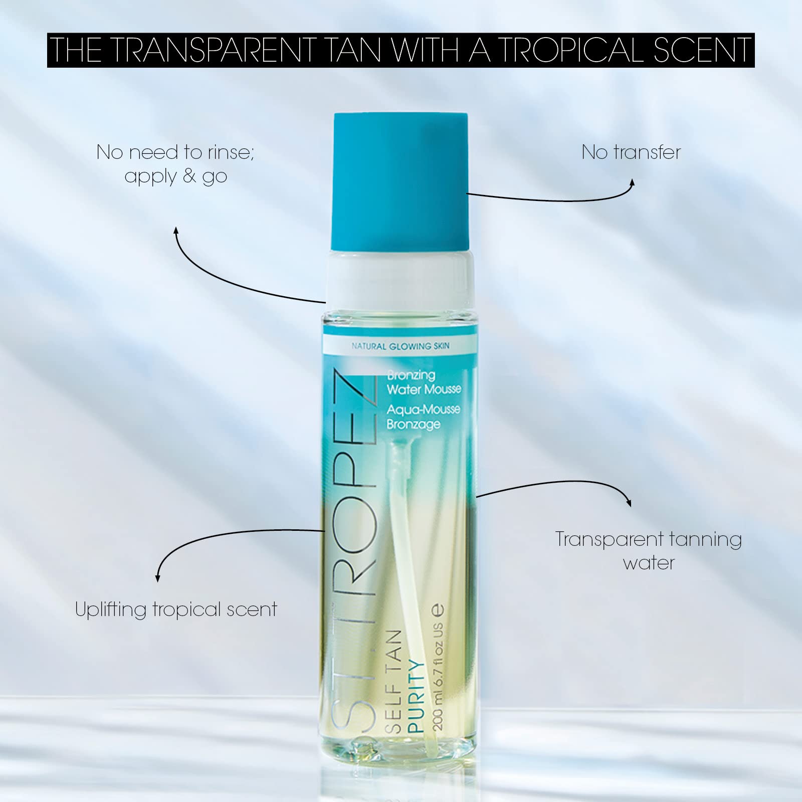 Foto 2 | Mousse Autobronceadora St.tropez Purity Bronceing Water 200 Ml - Venta Internacional.