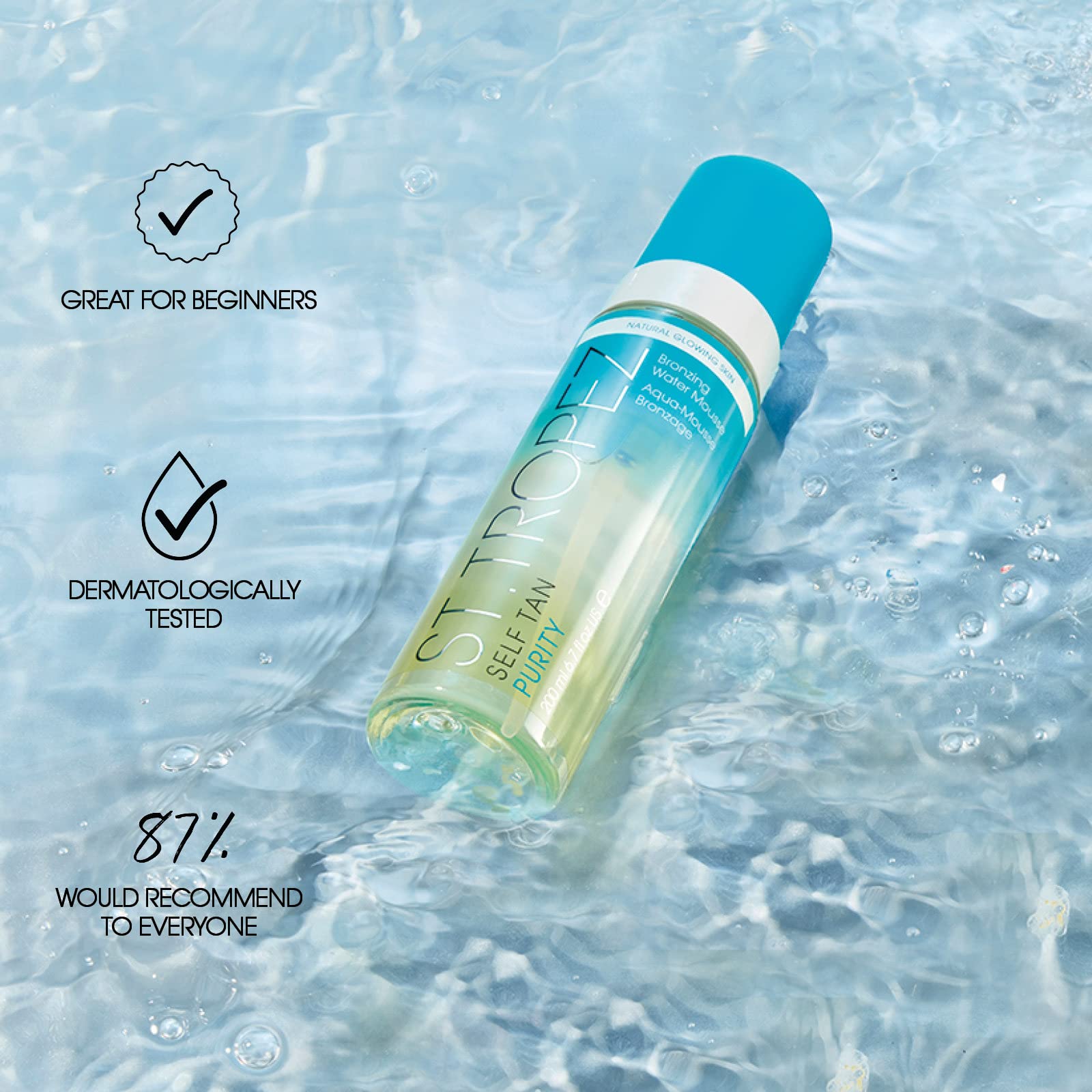 Foto 6 pulgar | Mousse Autobronceadora St.tropez Purity Bronceing Water 200 Ml - Venta Internacional.