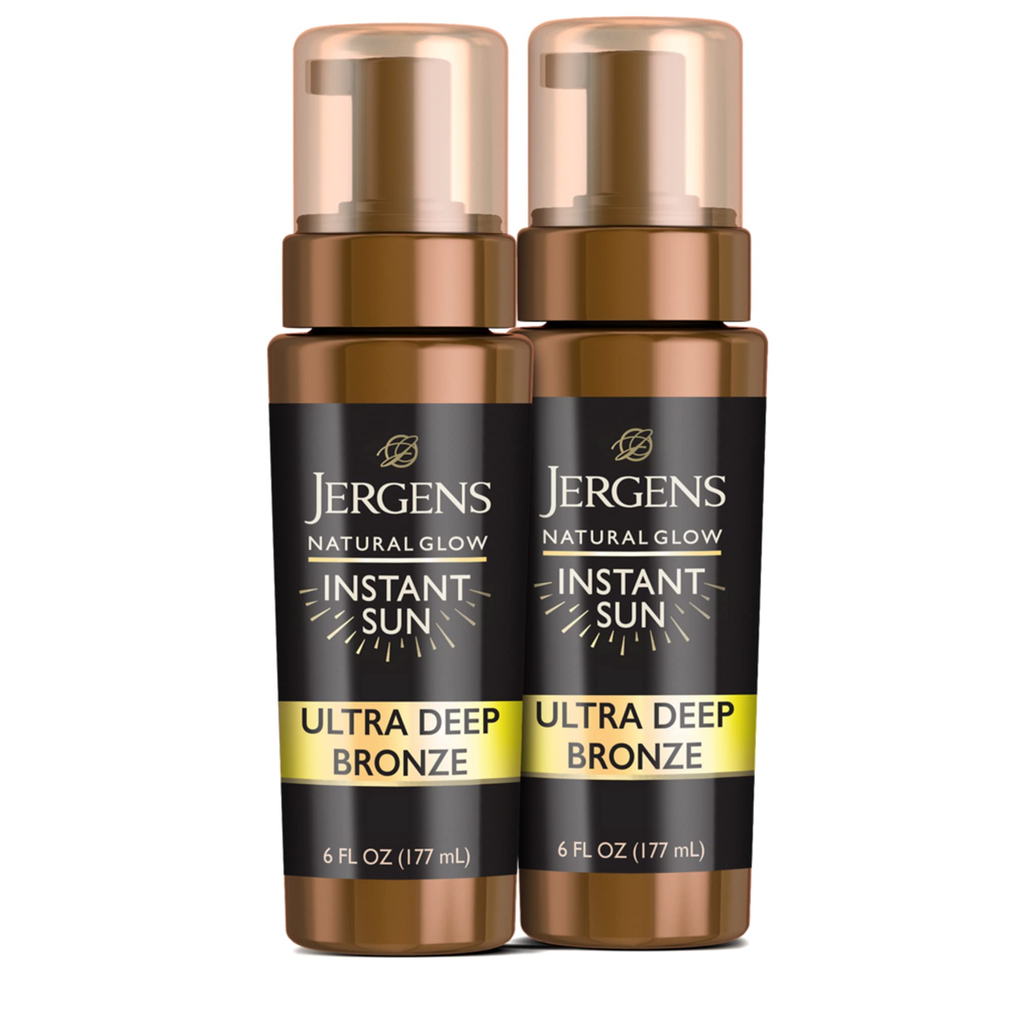 Foto 2 pulgar | Mousse Solar Instantáneo Self Tanner Jergens Natural Glow, 180 Ml, 2 Unidades - Venta Internacional.