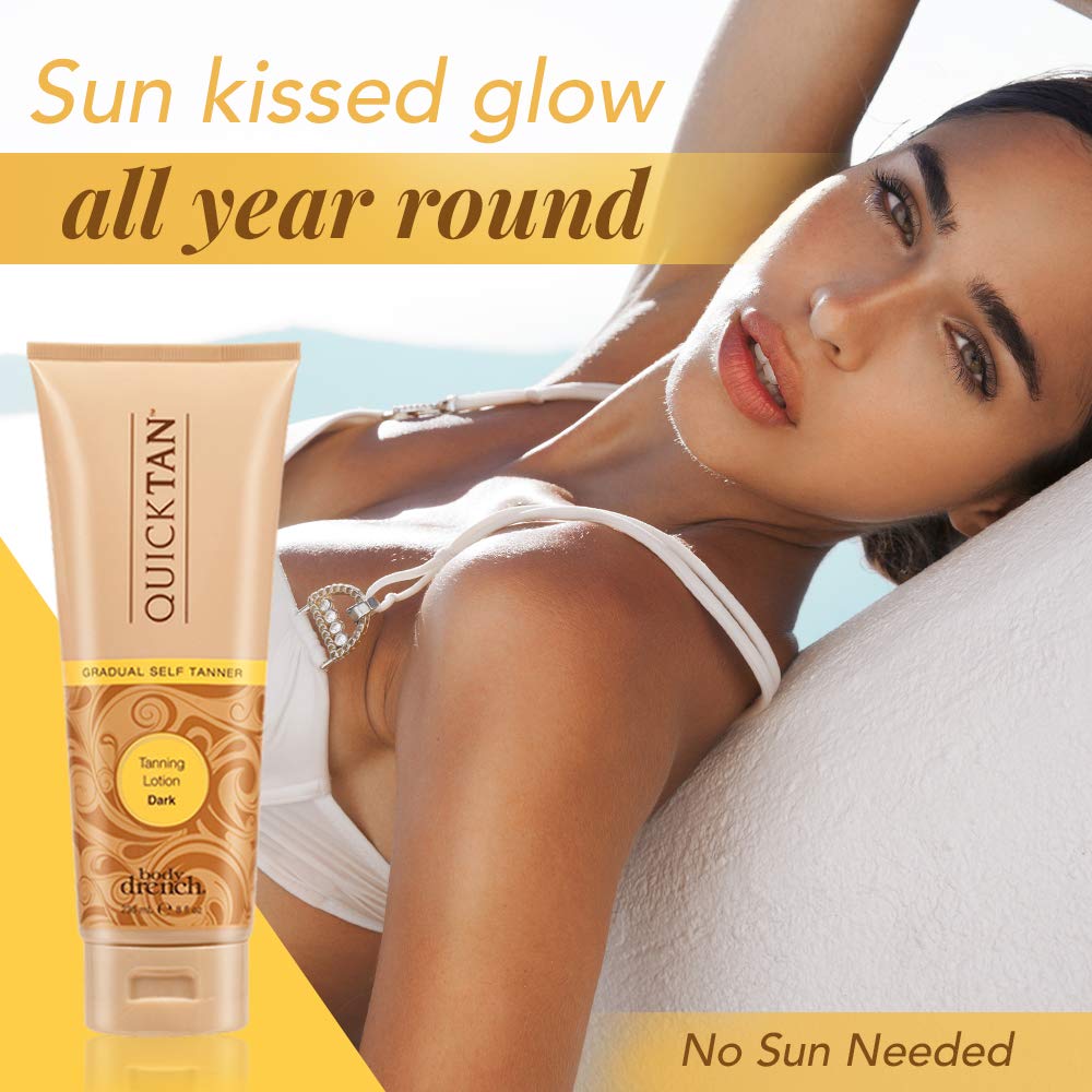 Foto 3 pulgar | Loción Bronceadora/bronceadora Body Drench Quick Tan Dark 240 Ml - Venta Internacional.