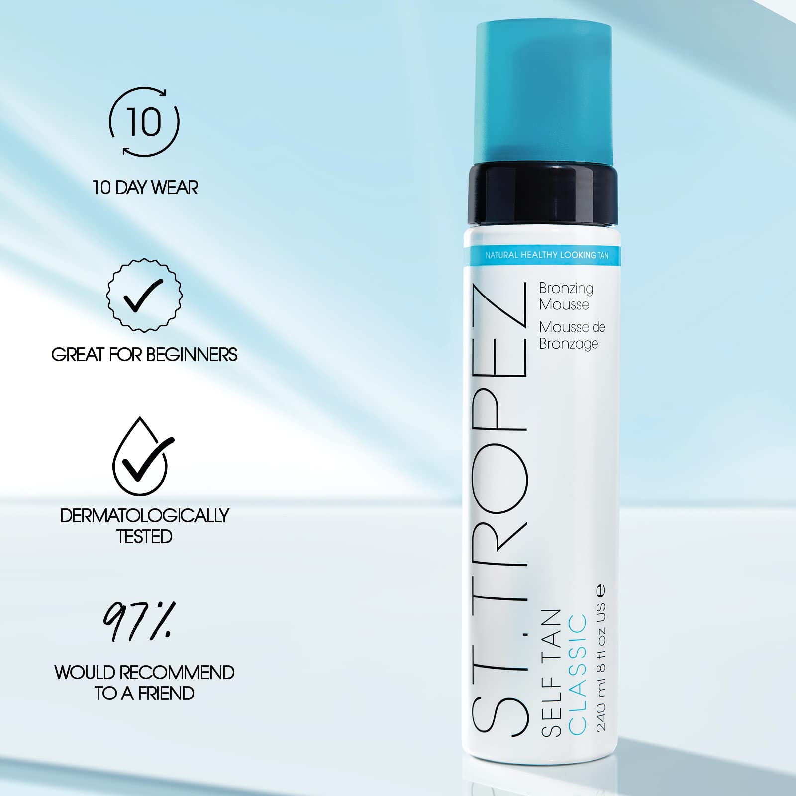 Foto 7 pulgar | Mousse Bronceadora Clásica Self Tanner St. Tropez, 240 Ml, Vegana - Venta Internacional.