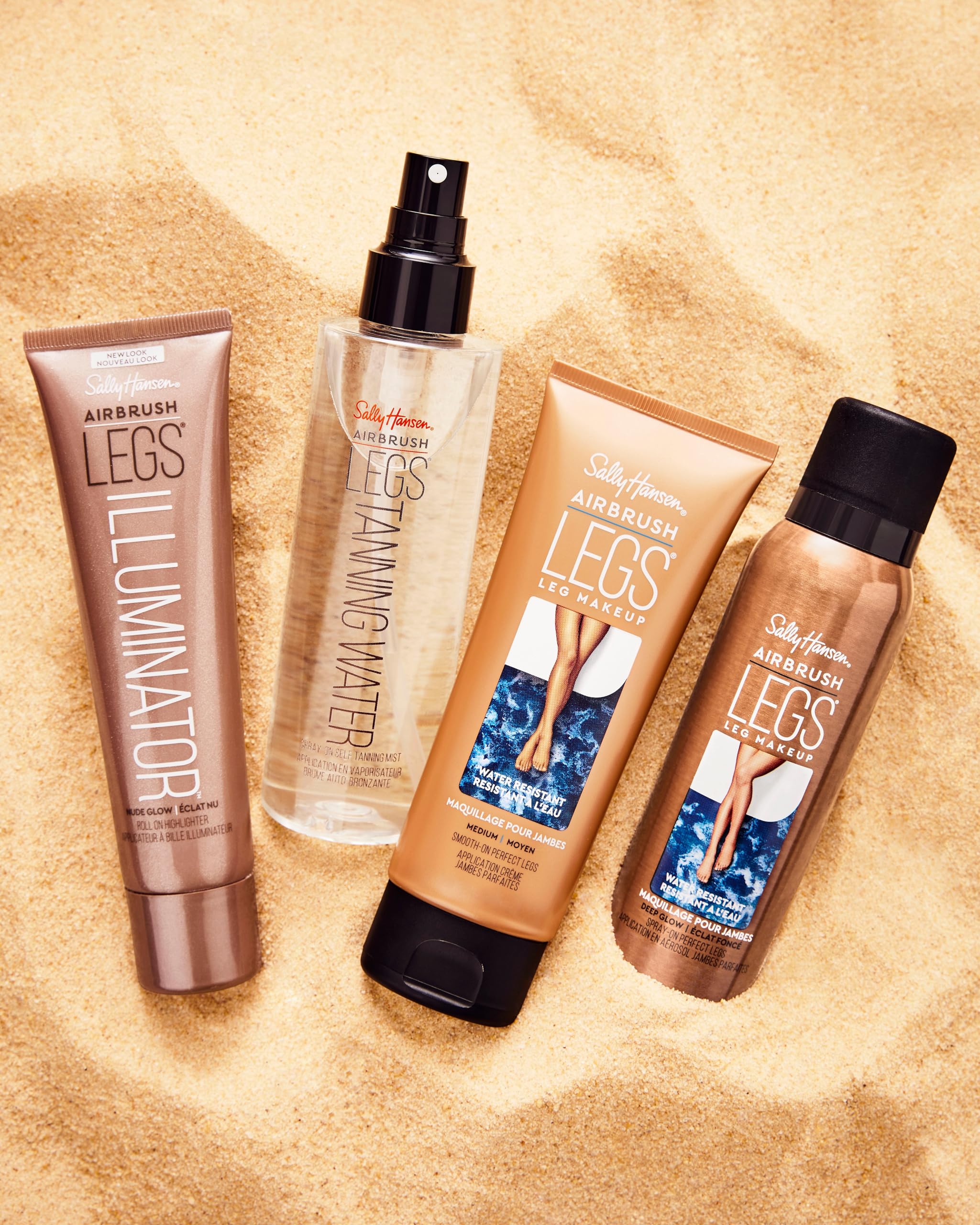 Foto 6 | Maquillaje De Piernas Sally Hansen, Aerógrafo, Iluminador De Piernas, Golden Glow - Venta Internacional.