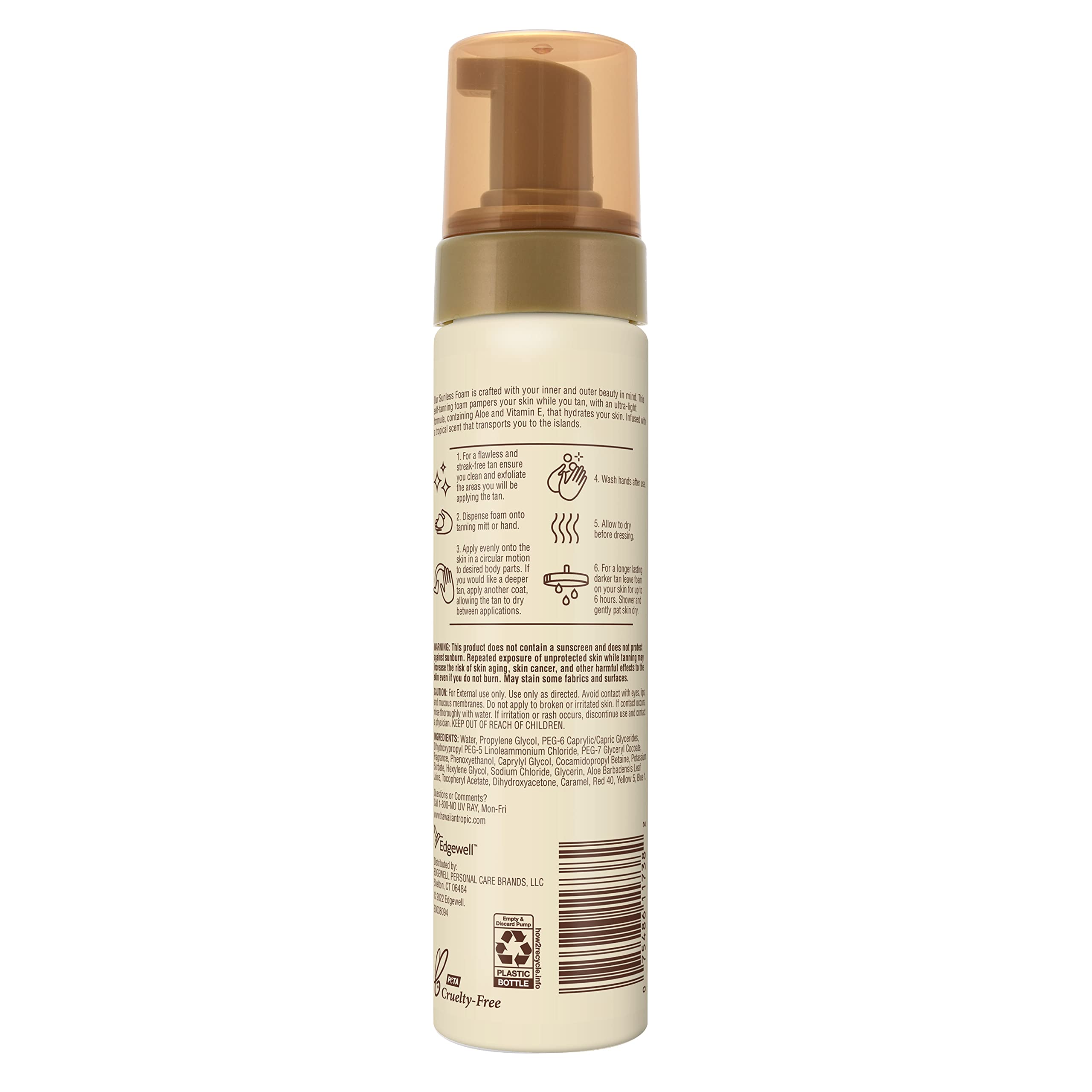 Foto 3 pulgar | Espuma Autobronceadora Hawaiian Tropic Sunless Tan Light/medium, 200 Ml - Venta Internacional.