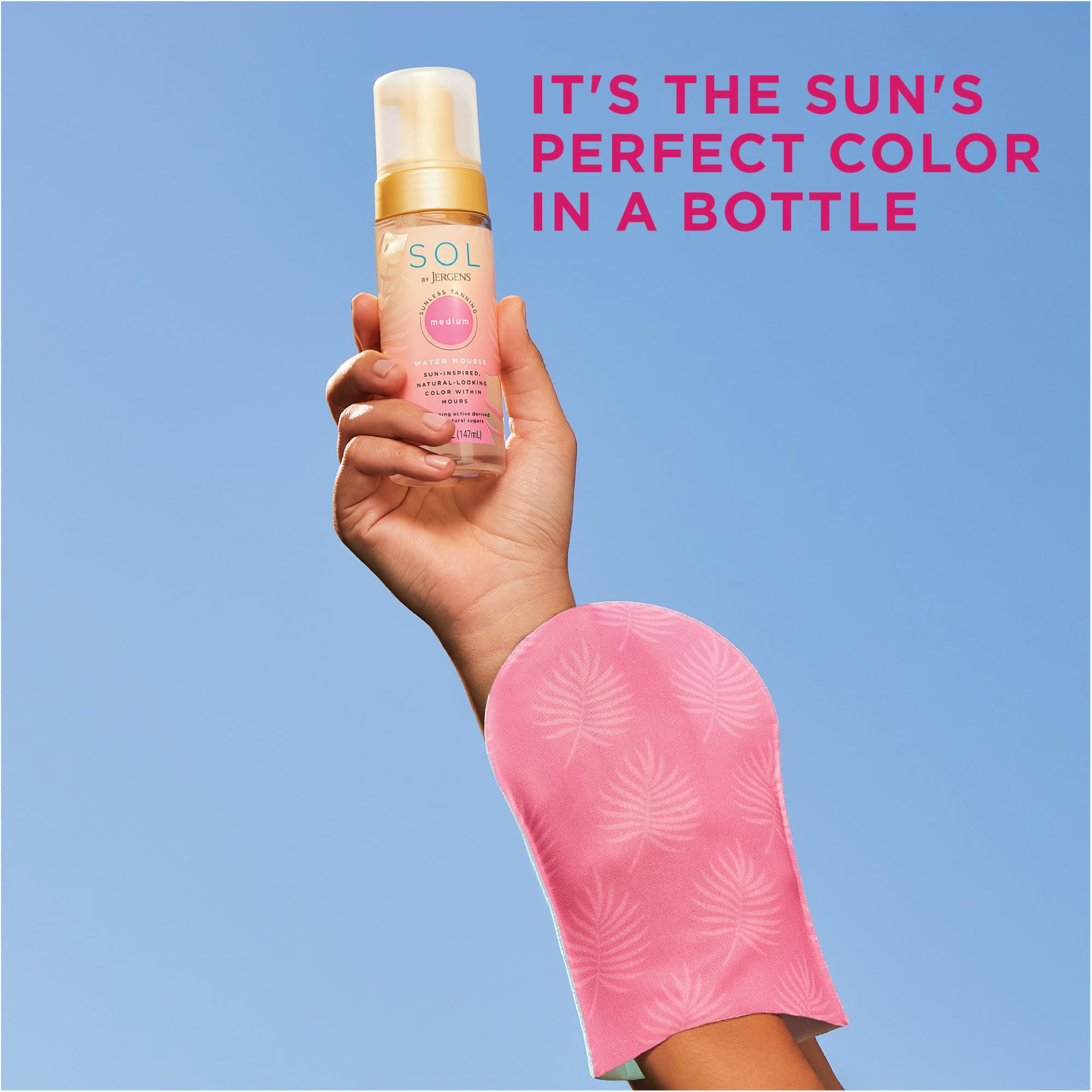 Foto 4 pulgar | Mousse De Agua Self-tanner Jergens Sol, Tamaño Mediano, 150 Ml - Venta Internacional.
