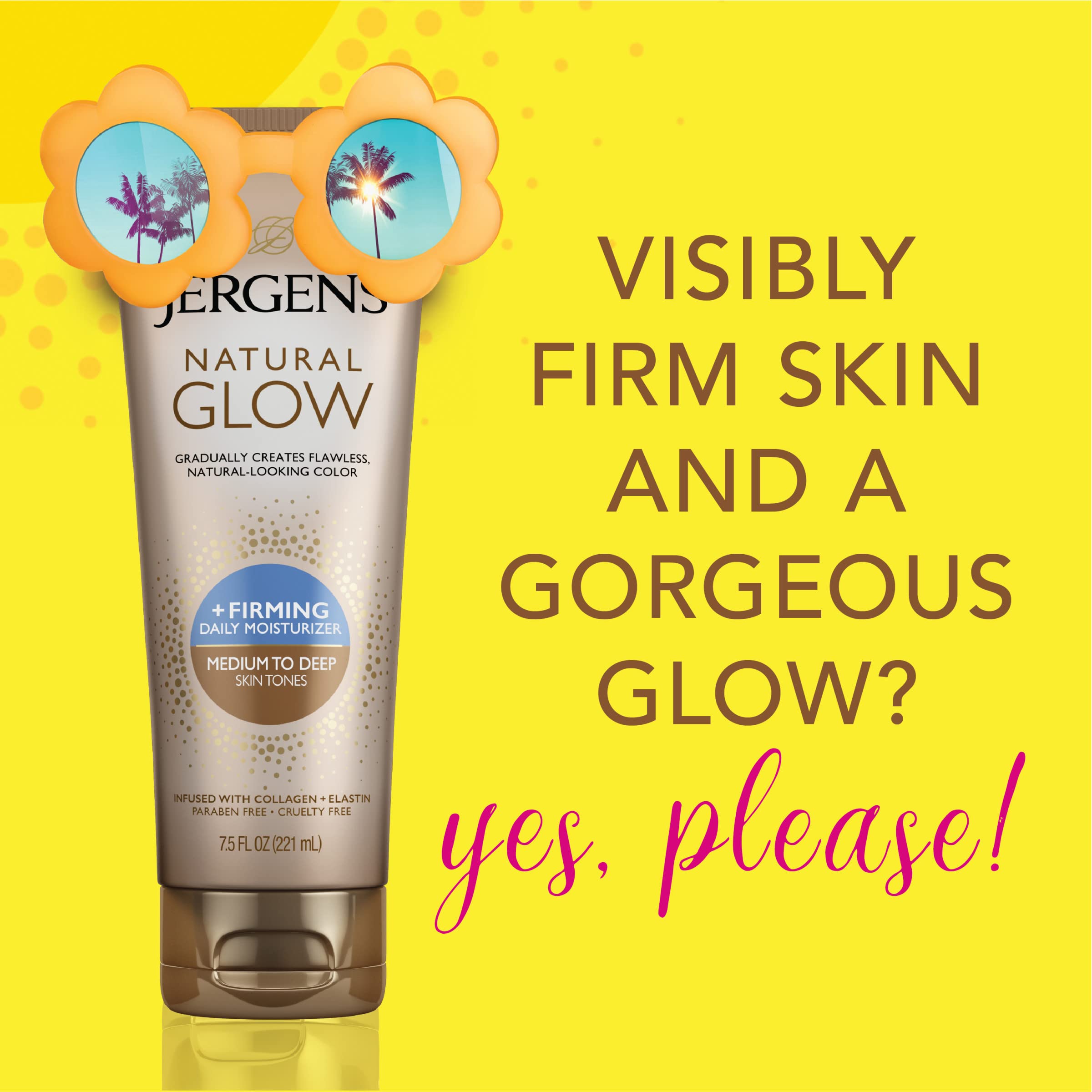 Foto 6 pulgar | Crema Hidratante Jergens Natural Glow + Reafirmante, 220 Ml, De Color Medio A Bronceado - Venta Internacional.