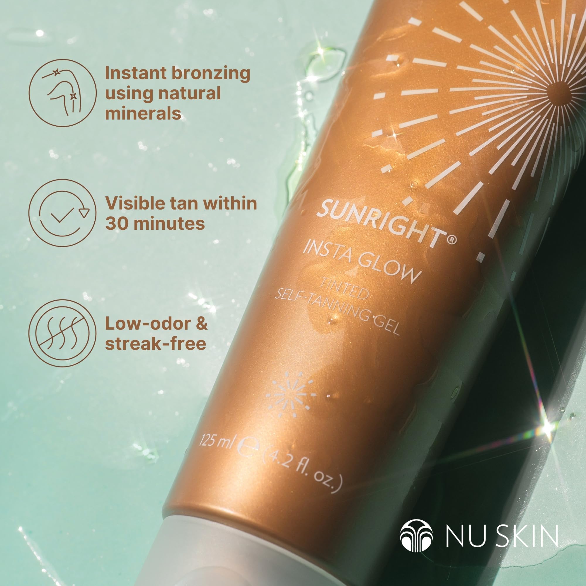 Foto 7 pulgar | Gel Autobronceador Nu Skin Sunright Insta Glow 125 ml - Venta Internacional