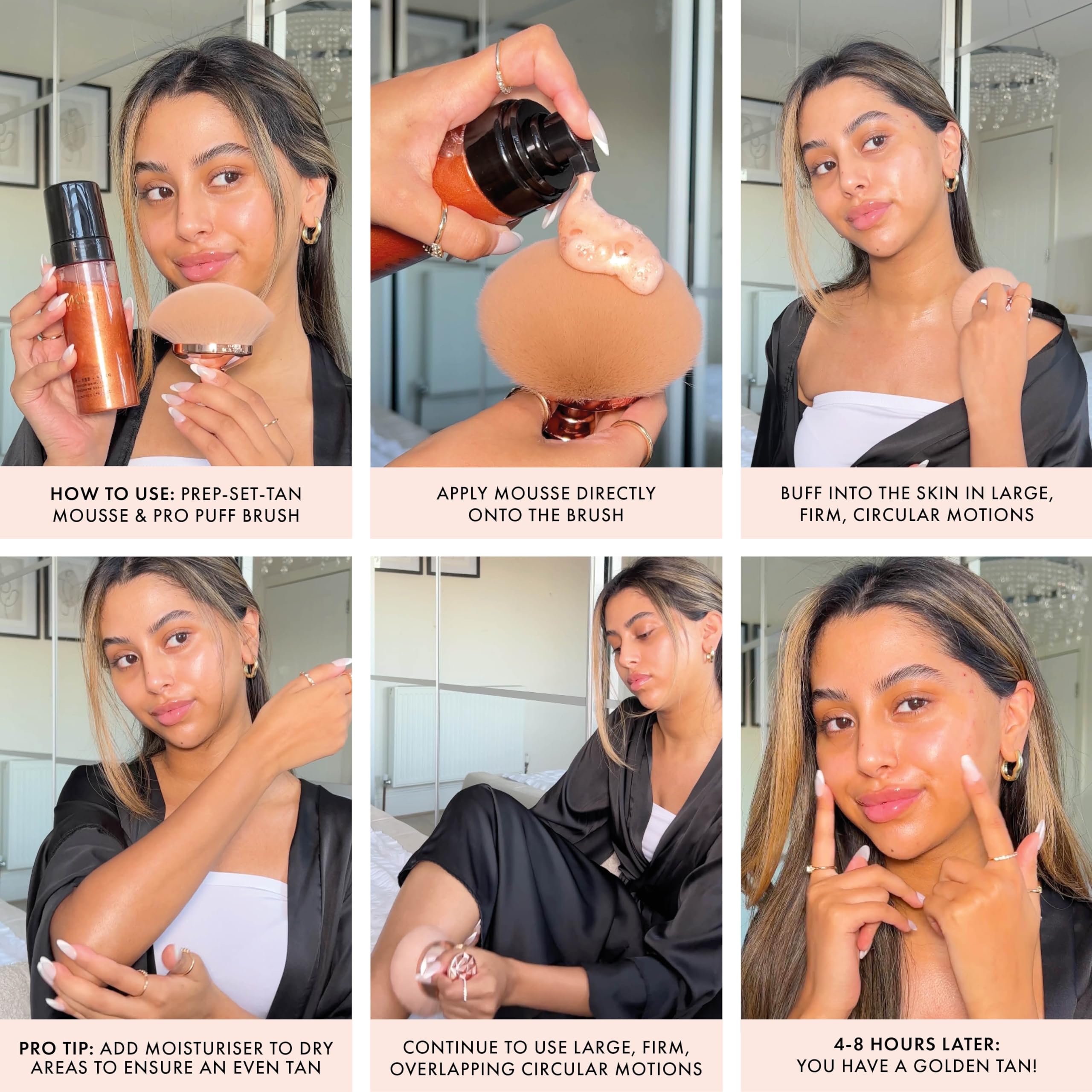 Foto 6 pulgar | Mousse Bronceadora Iconic London Prep Set Tan Mousse Original - Venta Internacional.