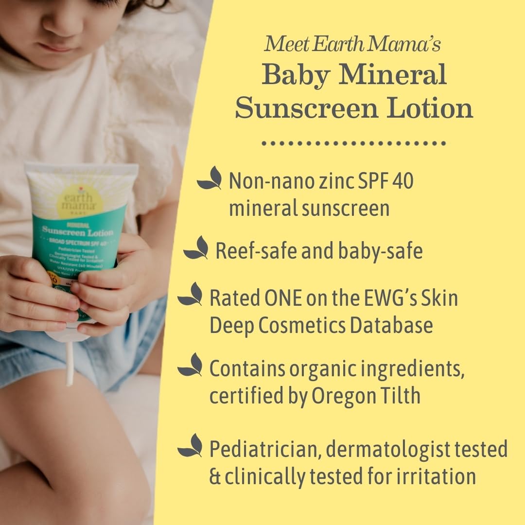 Foto 6 pulgar | Loción De Protección Solar Earth Mama Baby Spf 40 90 Ml Resistente Al Agua - Venta Internacional.