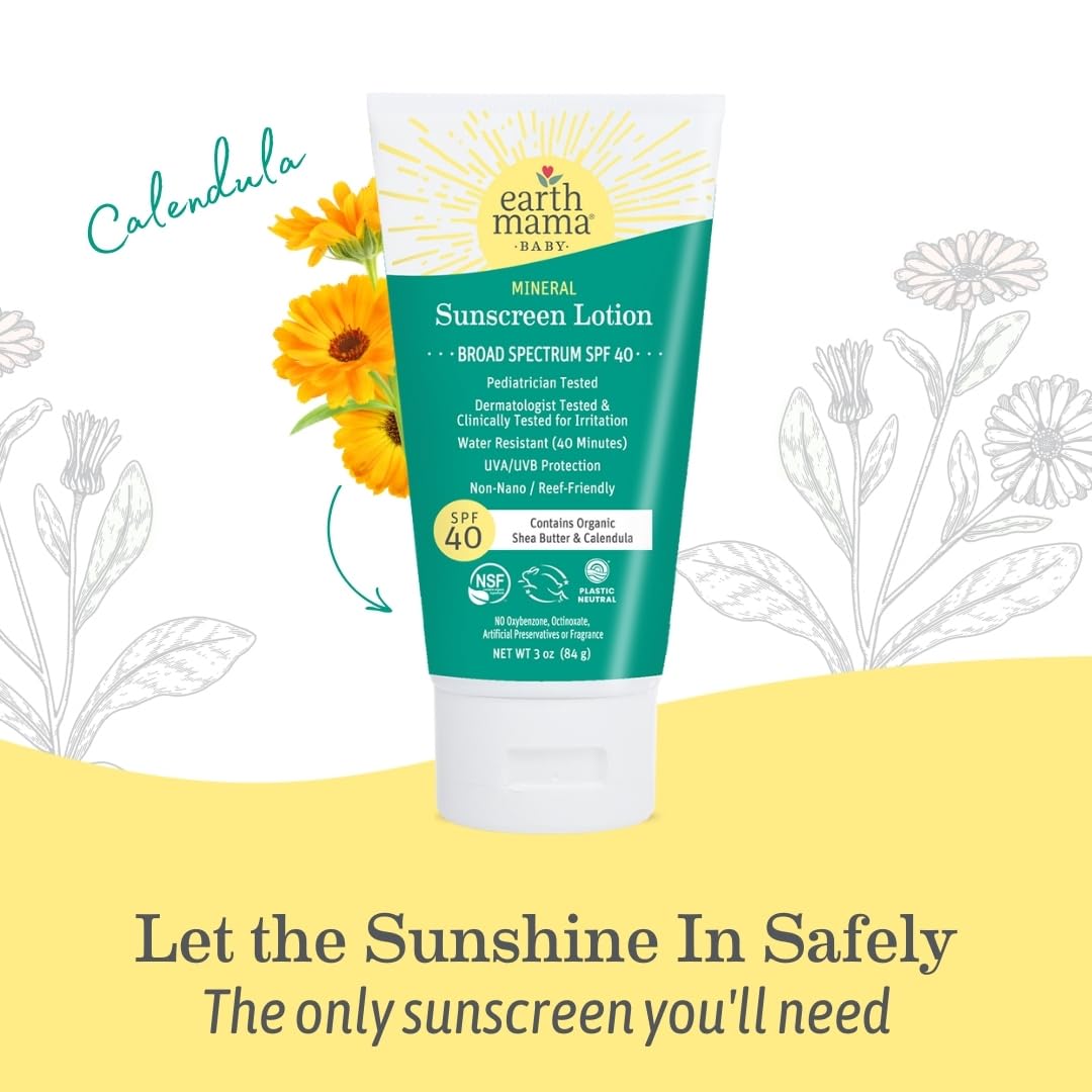 Foto 7 | Loción De Protección Solar Earth Mama Baby Spf 40 90 Ml Resistente Al Agua - Venta Internacional.