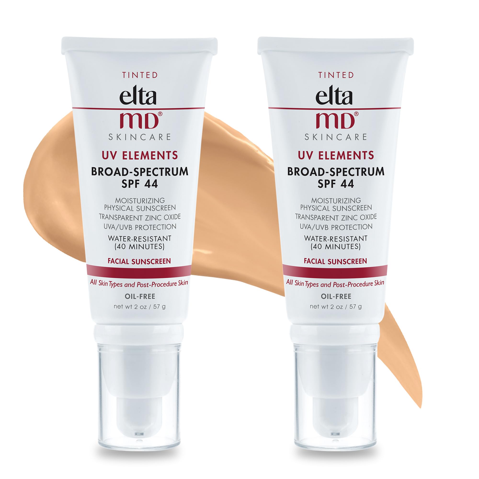 Foto 2 pulgar | Crema Hidratante Eltamd Uv Elements Teñida Con Spf 44 60 Ml (paquete De 2) - Venta Internacional.