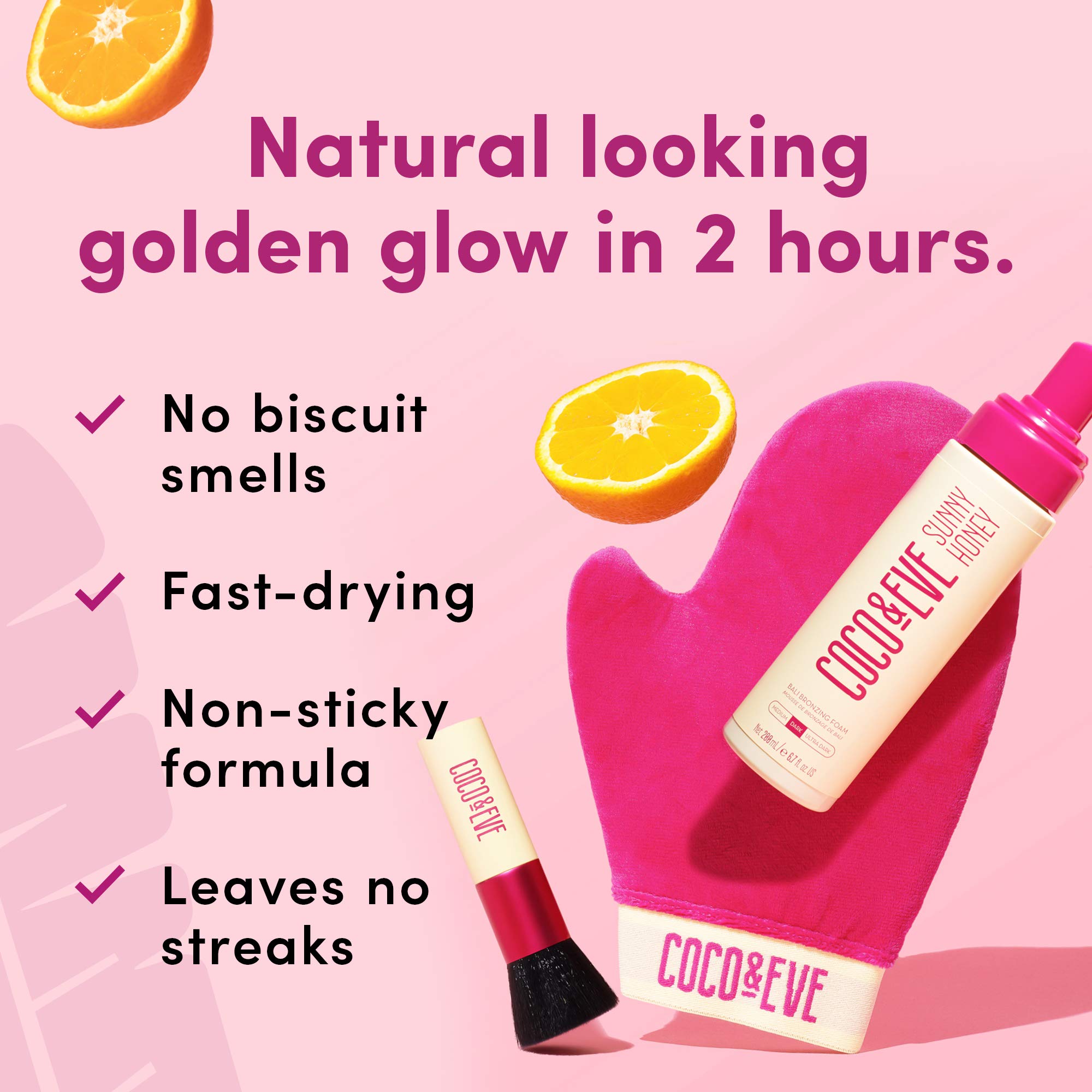 Foto 5 pulgar | Kit De Mousse Autobronceadora Coco & Eve Sunny Honey Bali, 200 Ml - Venta Internacional.