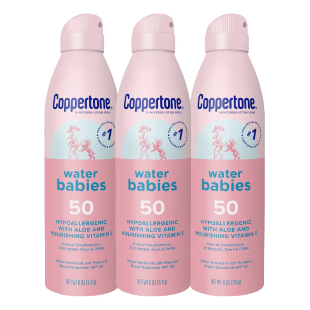 Foto 2 pulgar | Loción De Protección Solar En Aerosol Coppertone Water Babies Spf 50 180 Ml - Venta Internacional.