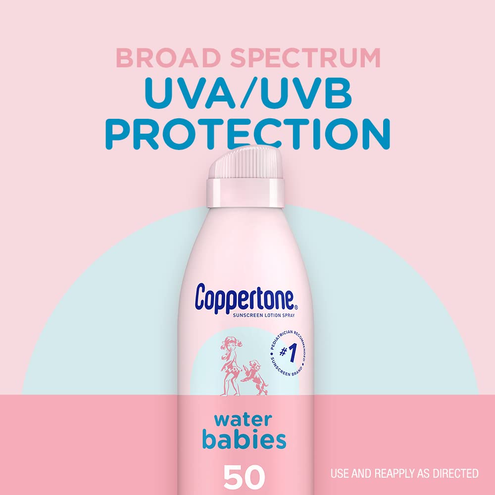 Foto 3 pulgar | Loción De Protección Solar En Aerosol Coppertone Water Babies Spf 50 180 Ml - Venta Internacional.