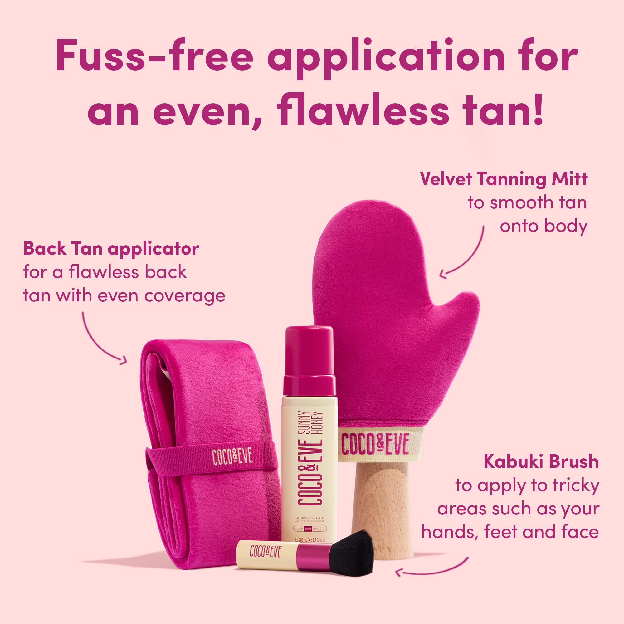 Foto 4 pulgar | Set Autobronceador Coco & Eve Bali Bae Ultra Dark Con Accesorio - Venta Internacional.