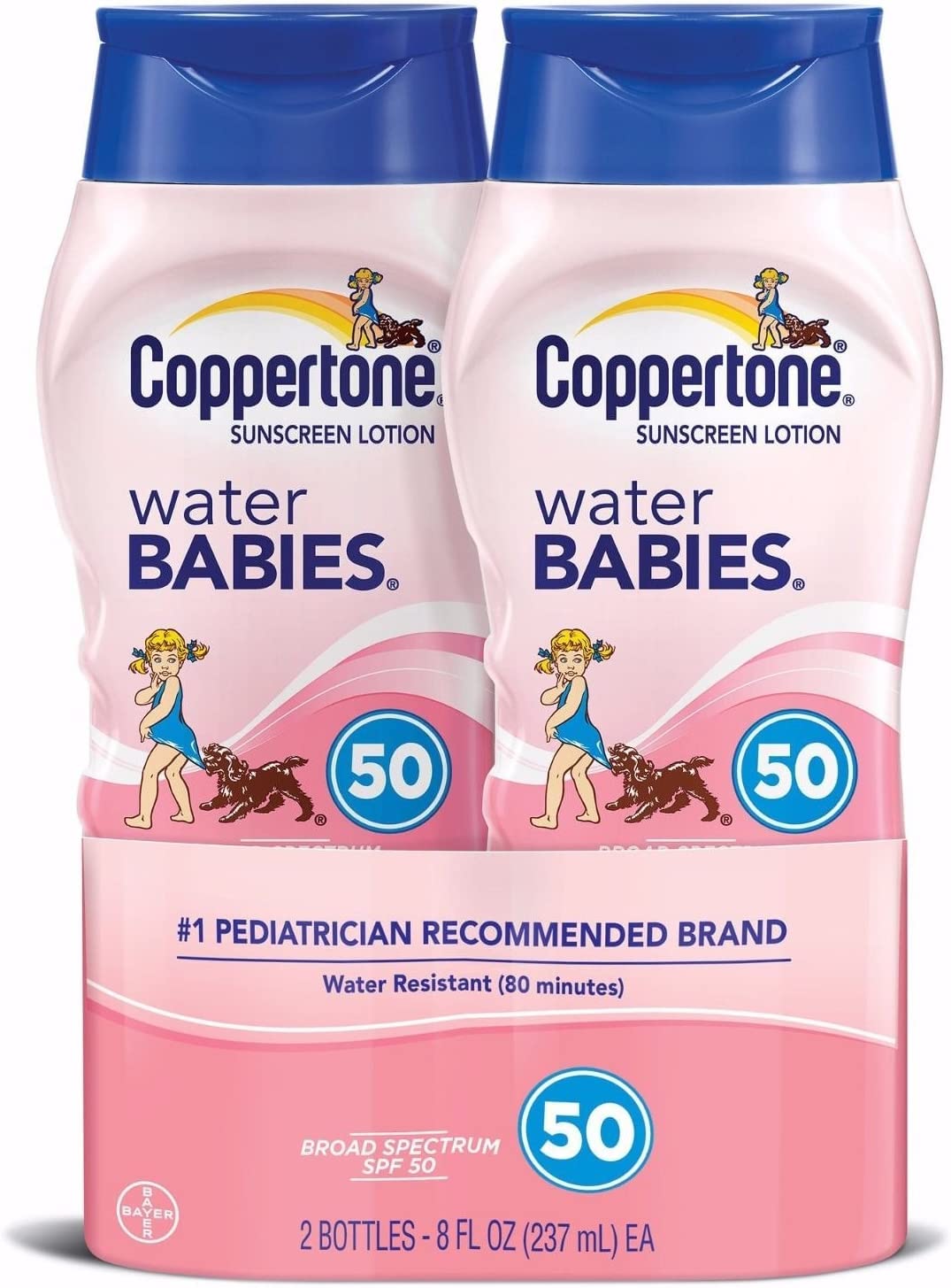 Foto 2 pulgar | Loción De Protección Solar Coppertone Water Babies Spf 50 240 Ml (paquete De 2) - Venta Internacional.