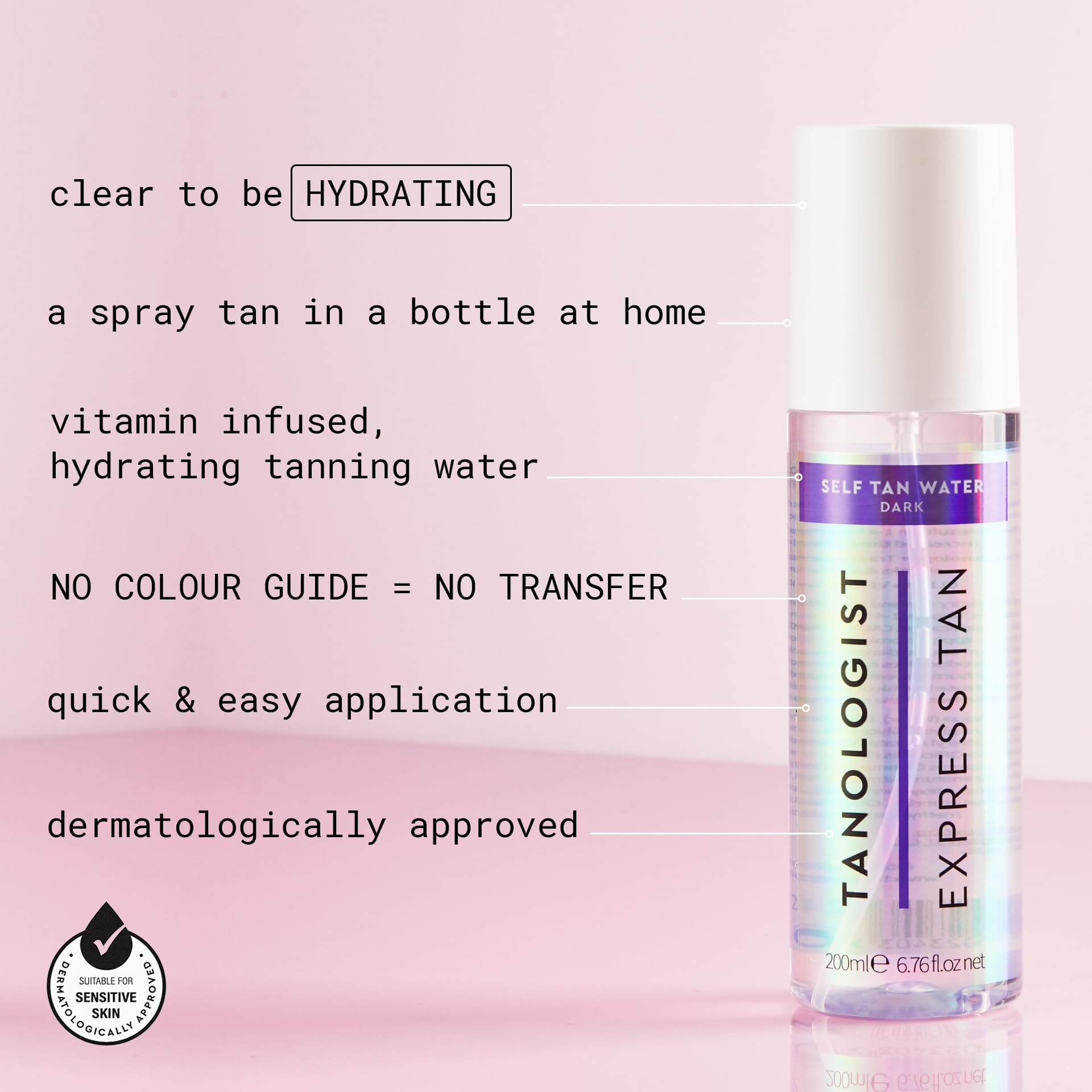 Foto 3 | Agua Autobronceadora Tanologist Express, Color Oscuro, 200 Ml - Venta Internacional.