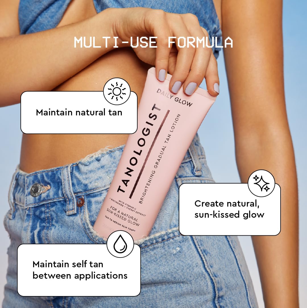 Foto 4 | Loción Corporal Glow Tanologist Brightening Daily Light-medium, 250 Ml - Venta Internacional.