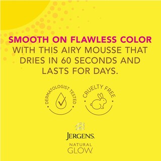 Foto 6 | Mousse Corporal De Sol Instantáneo Self Tanner Jergens Natural Glow, 180 Ml - Venta Internacional.
