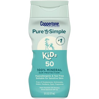 Foto 1 | Loción De Protección Solar Coppertone Pure And Simple Kids Spf 50 177 Ml - Venta Internacional.