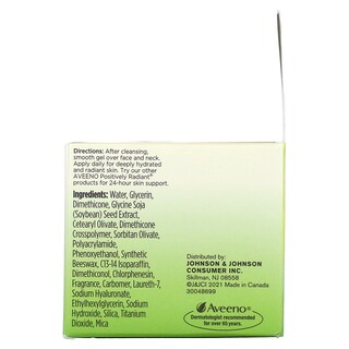 Foto 3 | Gel Hidratante Aveeno Positively Radiant 50 Ml - Venta Internacional.